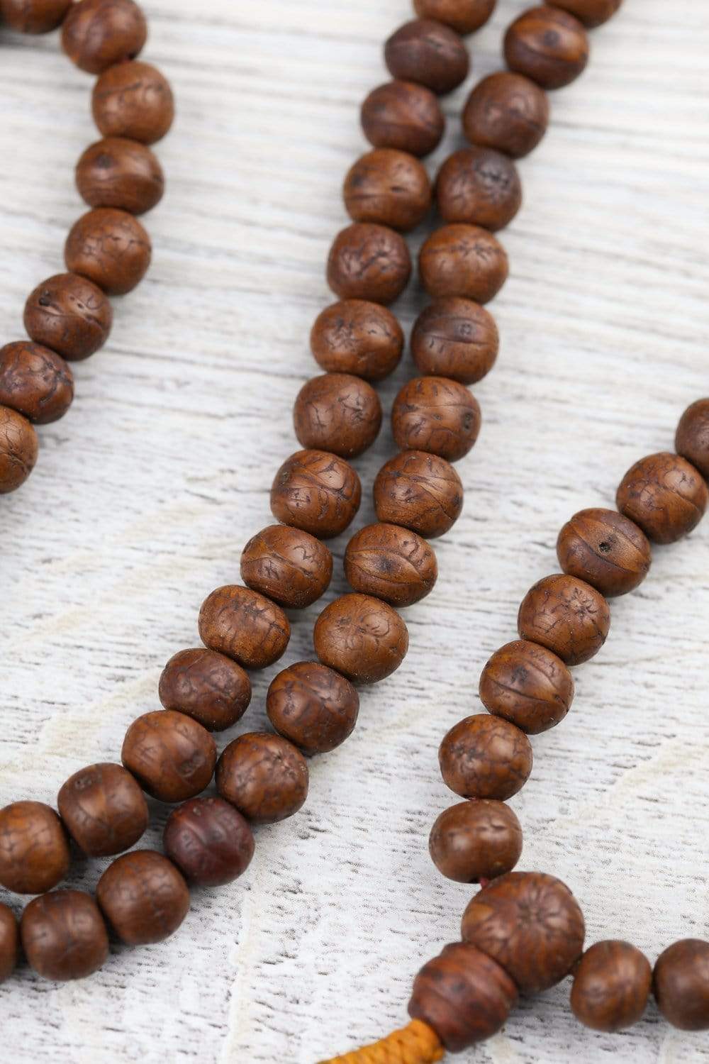 Handmade Antique Bodhi Seed Compassion Mala Bracelet - Buddhist Prayer Beads for Meditation, Yoga & Spiritual Healing