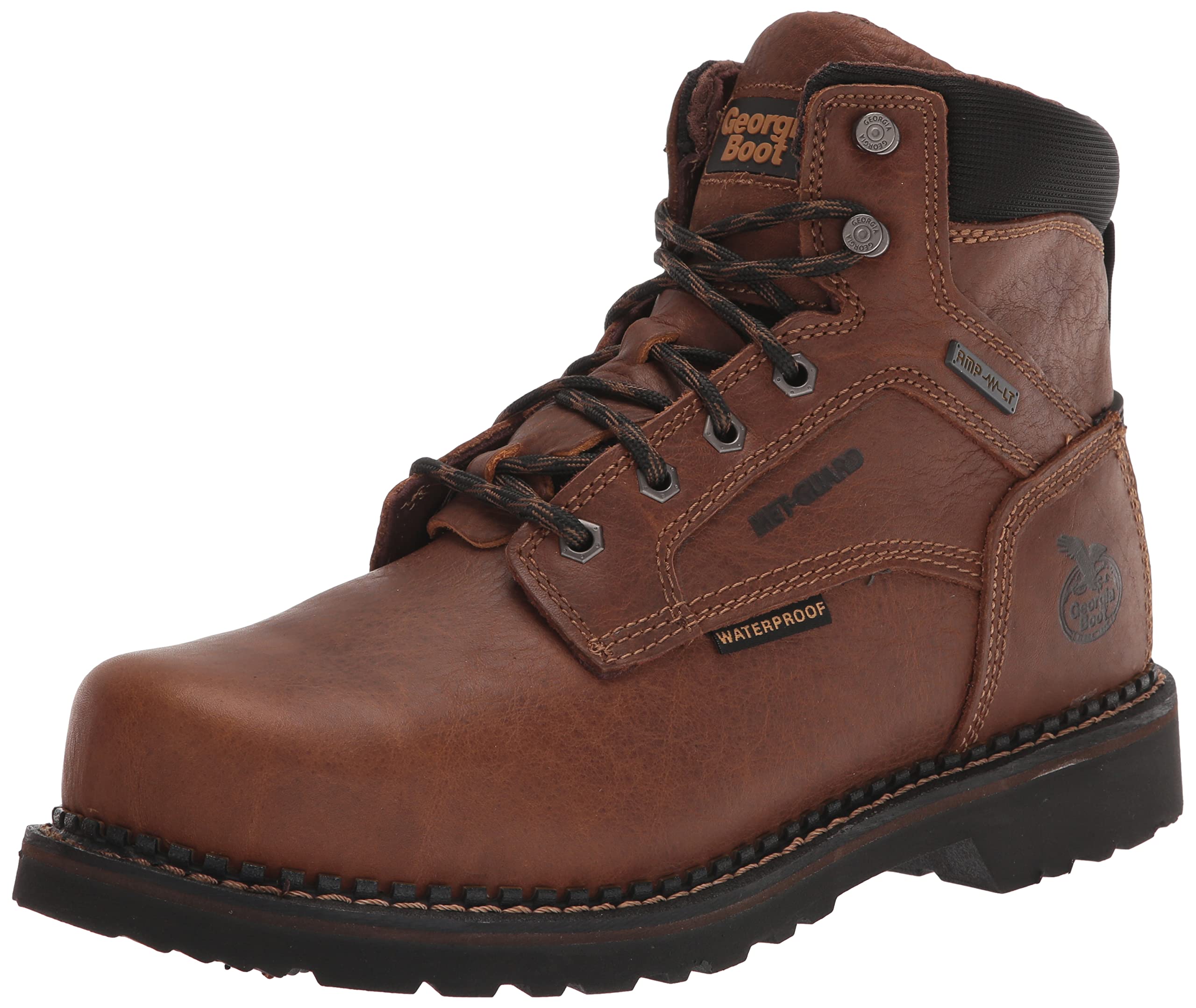 Georgia Boot Men's Giant Revamp Work Boots - Waterproof, Steel Toe, Slip Resistant for Construction, Hiking & Outdoor Work