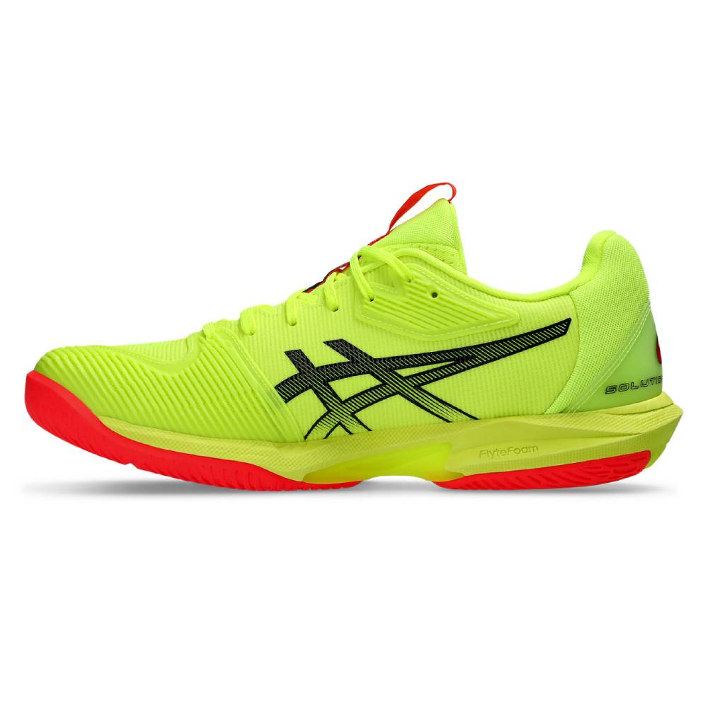 ASICS Solution Speed FF 3 Paris Edition Men's Tennis Shoes - Lightweight Performance Court Shoes for Competitive Play (Safety Yellow/Black) | Ideal for Hard Court Matches & Training Sessions