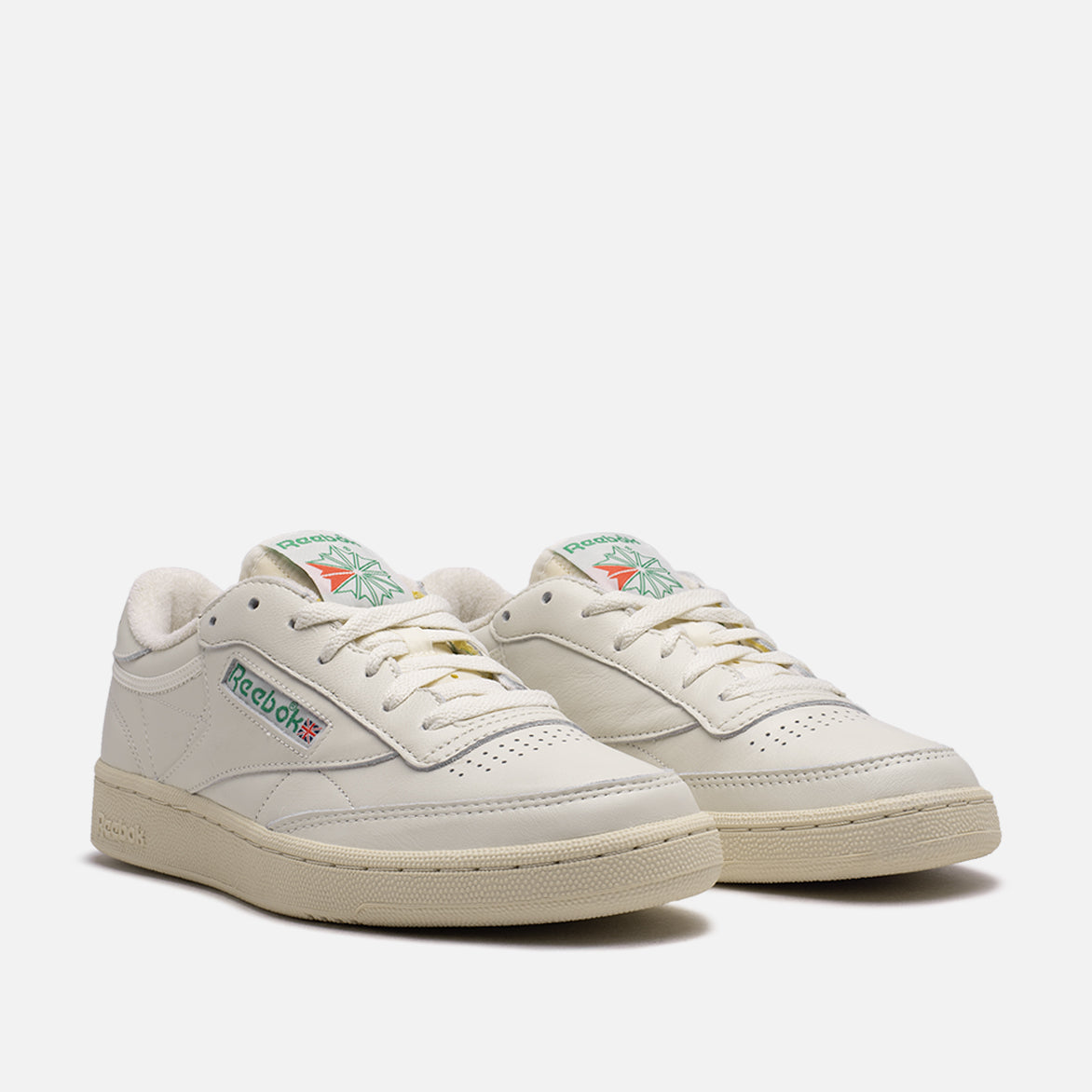 New Balance CLUB C 1985 TV Sneakers - Chalk/Paper White/Green - Classic Vintage Tennis Shoes for Men & Women | Perfect for Casual Wear, Gym, and Street Style