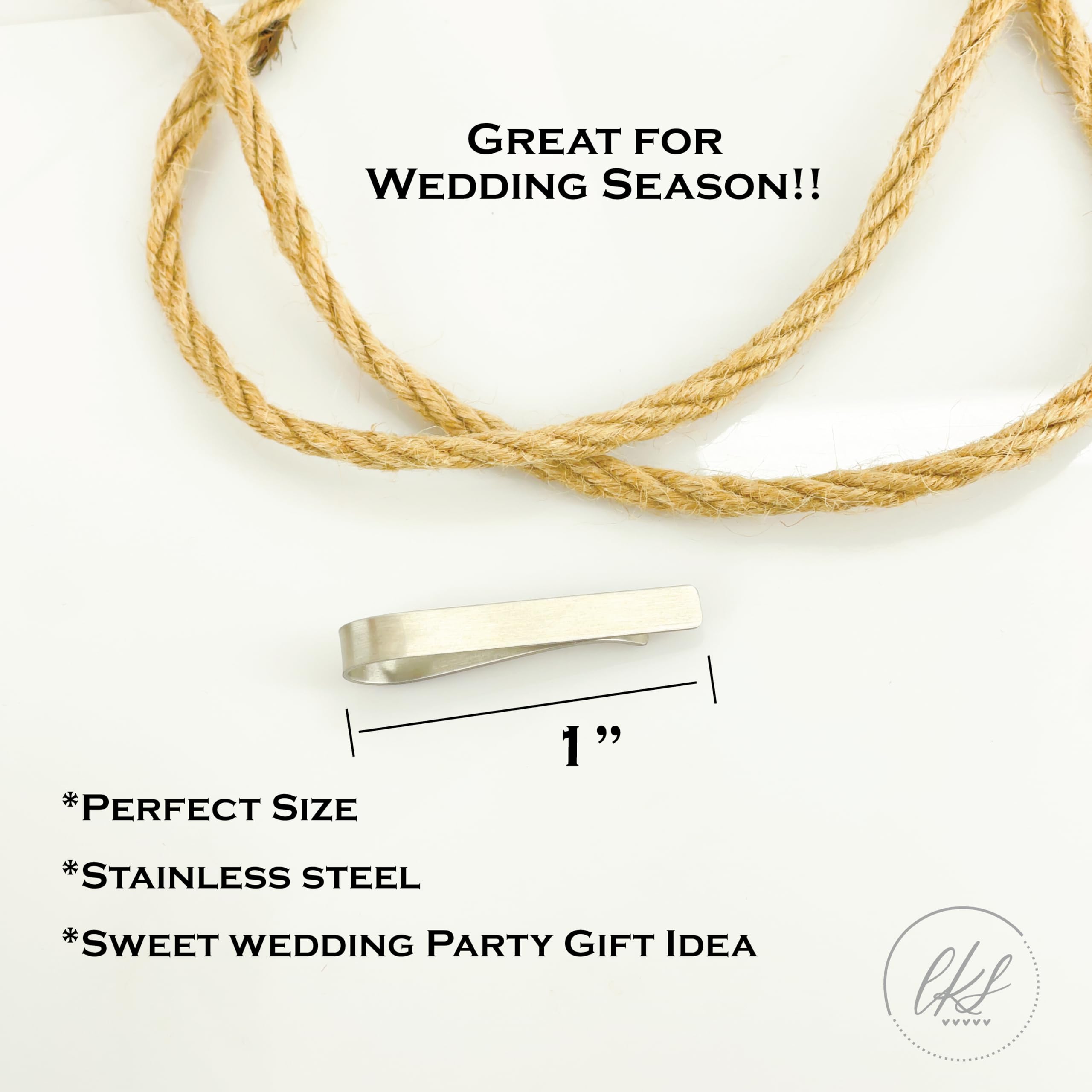 Elegant Tie Clip for Brother of the Bride - Perfect Wedding Party Gift - Silver & Gold Tie Bar for Groomsmen - Ideal for Weddings, Formal Events & Special Occasions
