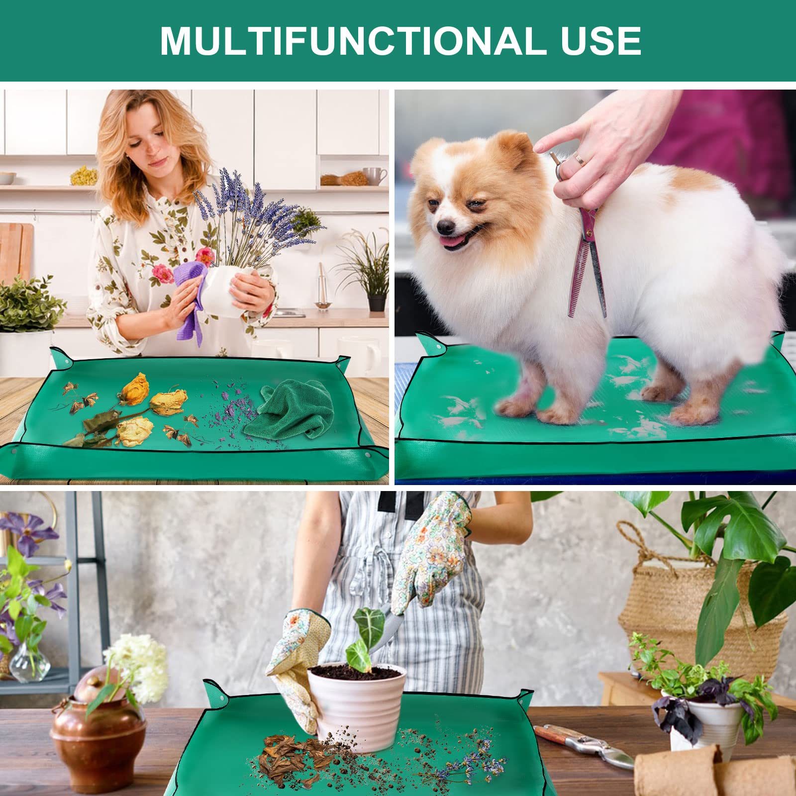 2 Pack Waterproof Plant Repotting Mat - 39.4