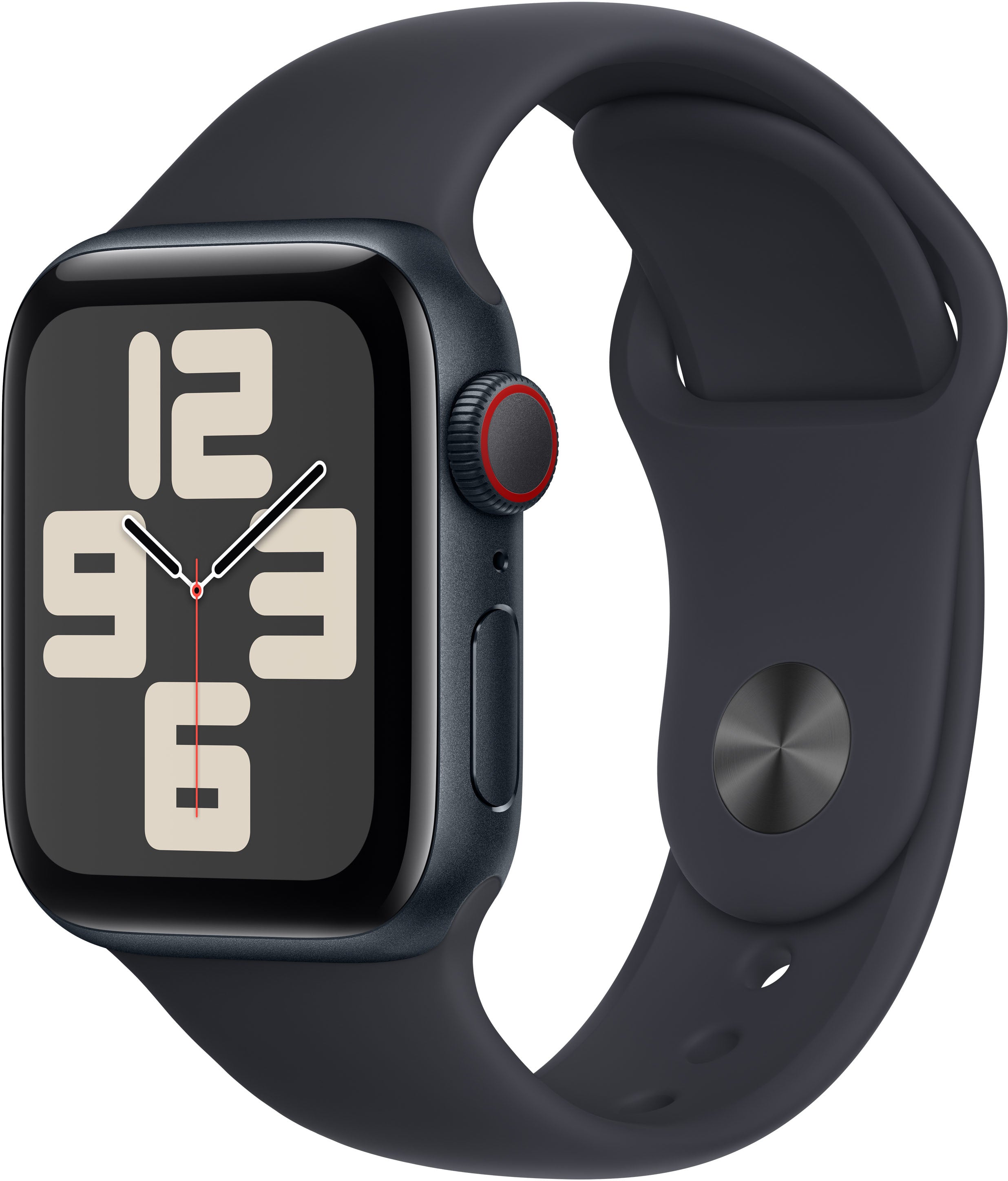 Apple Watch SE 2 (2023) 40mm GPS + Cellular Smartwatch - Midnight Aluminum Case with Midnight Sport Band (MRG63LL/A | MRG63CL/A) | Fitness Tracker, Heart Rate Monitor | Perfect for Running, Swimming & Daily Use