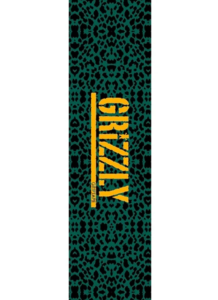 Grizzly Cheetah Stamp Grip Tape - Premium Skateboard Grip Tape with Aggressive Grip for Skateboards, Longboards & Cruisers - Perfect for Street Skating, Tricks & Park Riding