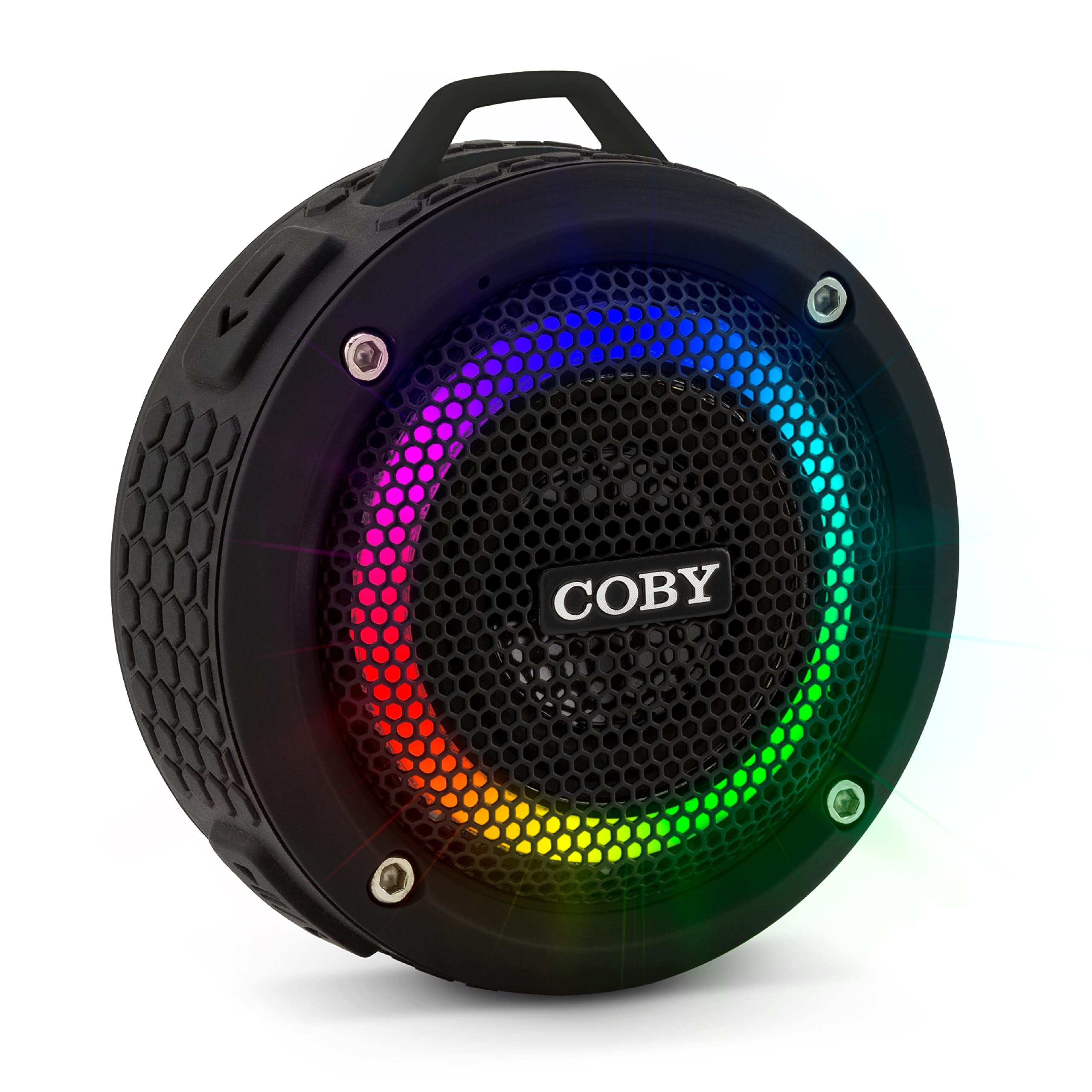 Coby Waterproof True Wireless Bluetooth Speakers - 3W Hi-Quality Sound, 33-Ft Range, Pairable, IPX7 Rated, Perfect for Shower, Pool, Beach & Outdoor Adventures