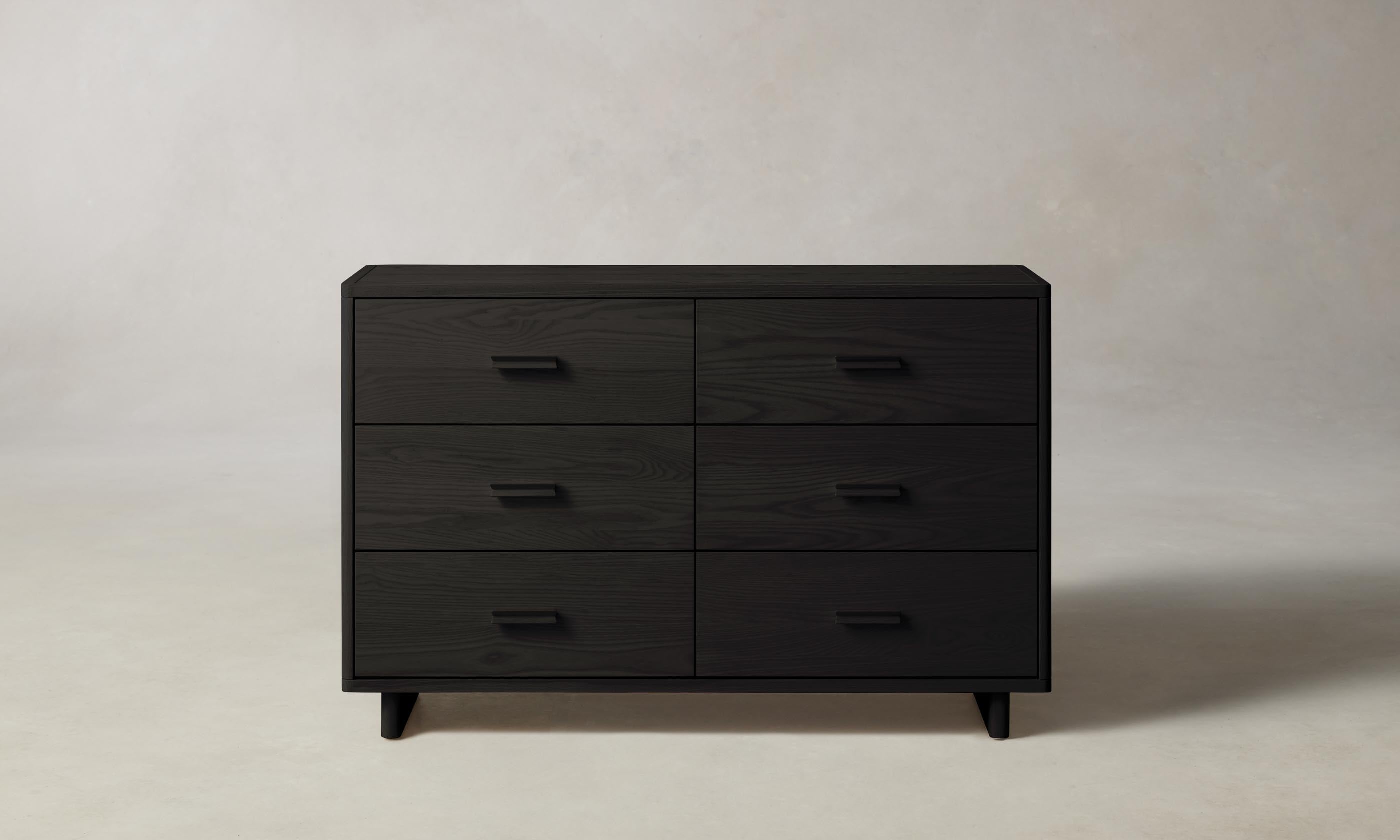 Clinton 6-Drawer Wooden Dresser - Solid Wood Bedroom Storage Chest for Clothes & Accessories | Perfect for Master Bedroom, Guest Room & Dorm Organization