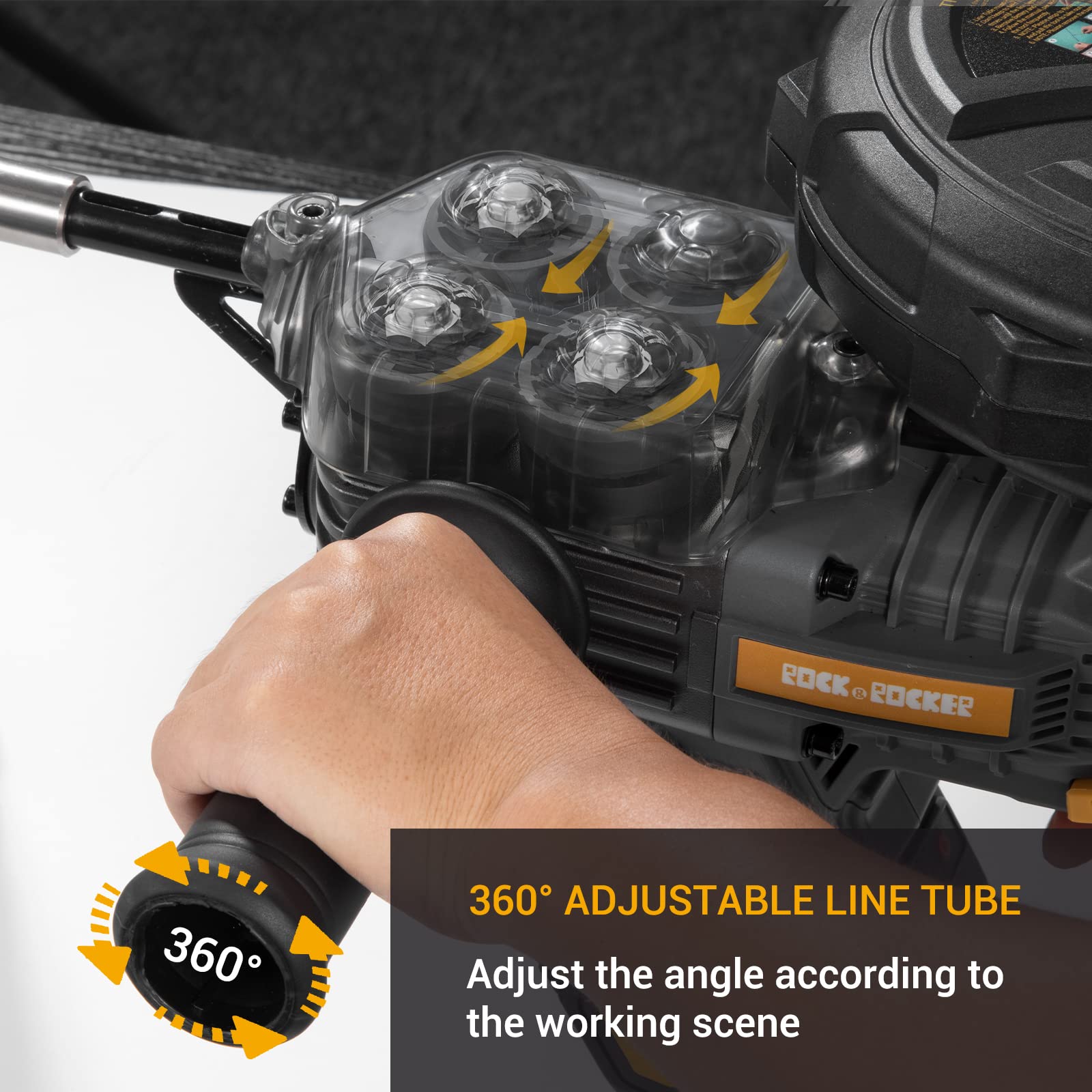 Rock&Rocker 20V 4.0AH Brushless Electric Fish Tape - Portable Wire Threading Machine for Conduit & Pipes | Auto Wire Puller for Walls, Ceilings & Tight Spaces | Ideal for Electricians, DIY & Construction Projects