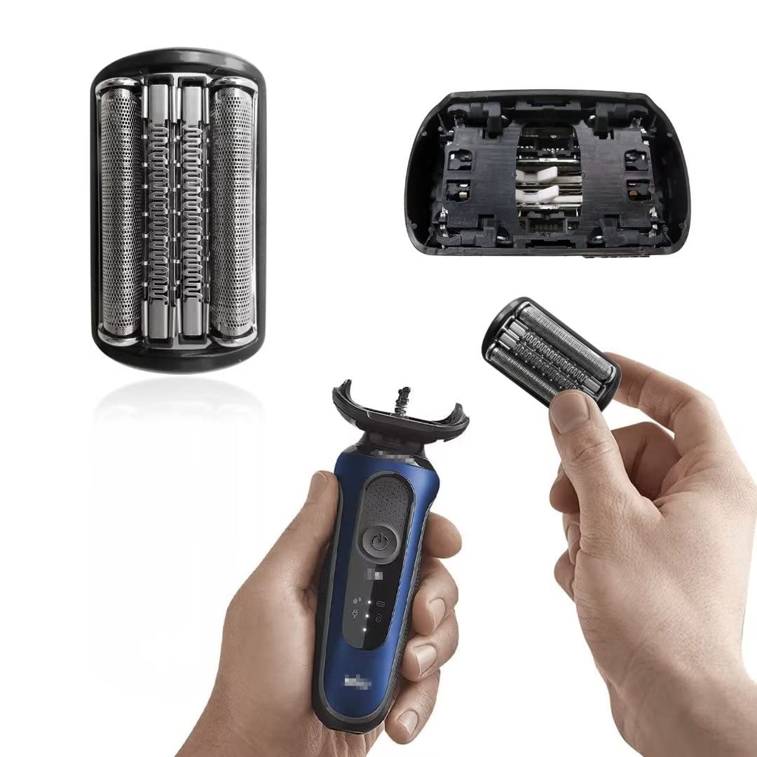 Braun Series 9 Replacement Shaver Head 92B - Compatible with Braun 9 Series Electric Razors for Men - Precision Trimmer Replacement Part (Black) - Perfect for Travel & Daily Shaving Needs