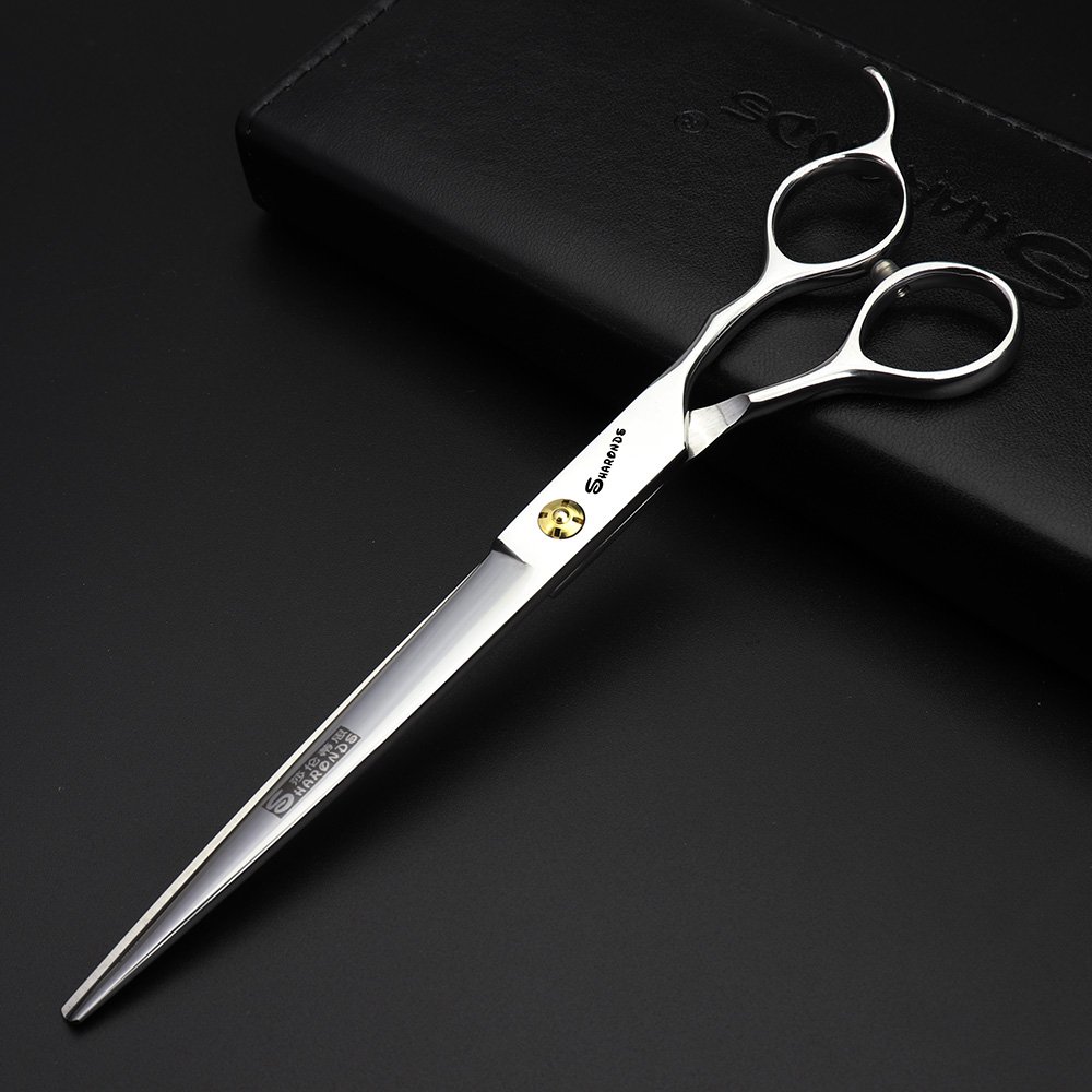 7.5 Inch Stainless Steel Pet Grooming Scissors - Professional Dog & Cat Hair Cutting Shears for Styling & Trimming | Perfect for Home Grooming, Pet Salons & DIY Pet Care