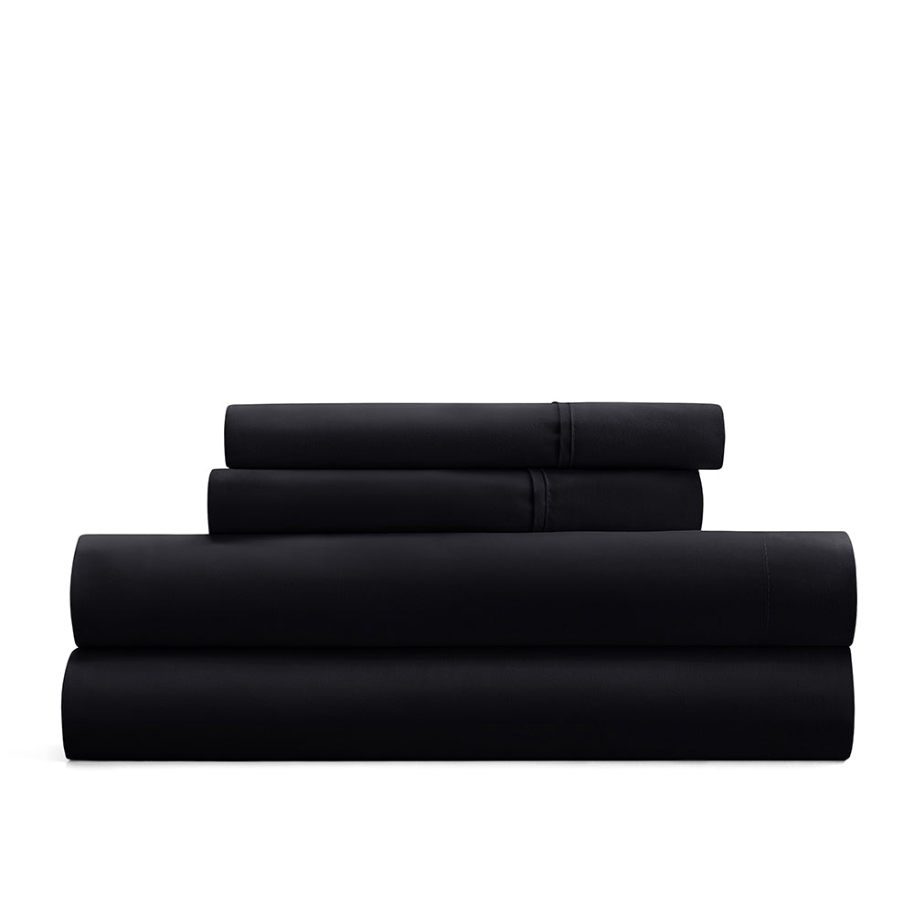 4 Piece Luxury Cotton Sheet Set - Queen Size, Soft & Breathable Bedding for Ultimate Comfort - Perfect for Master Bedroom, Guest Room, or Vacation Home