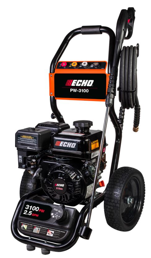 ECHO PW 3100 Gas Powered Pressure Washer 3100 PSI High Pressure Cleaner for Driveway, Deck, Fence & Outdoor Cleaning - Heavy Duty Commercial & Home Use