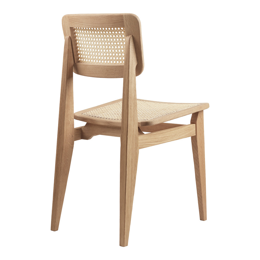 French Cane Dining Chair - Elegant C-Shaped Design for Kitchen, Dining Room & Patio - Comfortable & Stylish Seating Solution