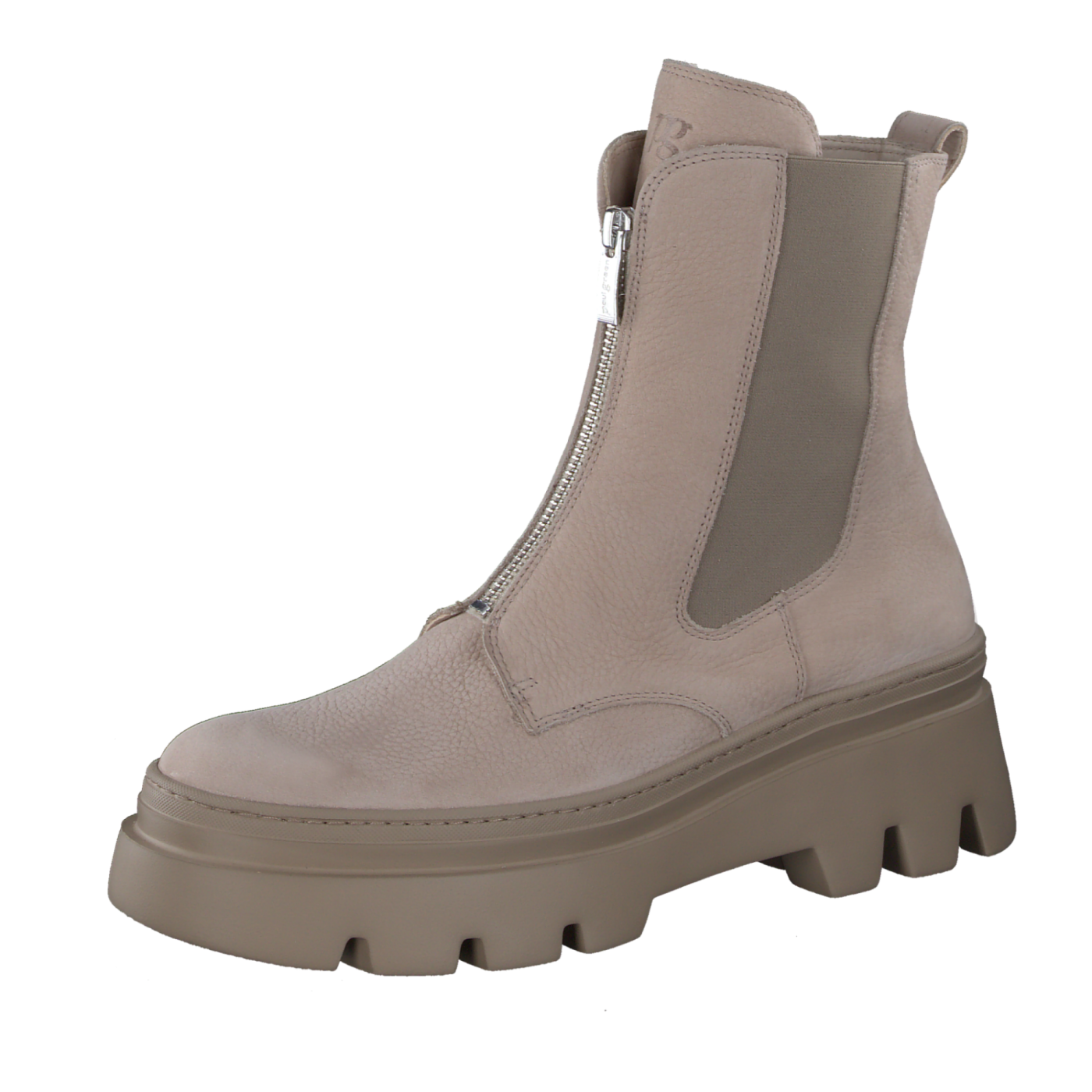 PAUL GREEN Taupe Zip-Up Ankle Boots 8030 - Stylish & Comfortable Women's Boots for Fall & Winter Fashion, Office & Casual Wear