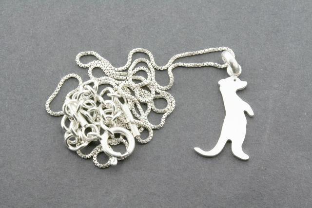 Styling Sterling Silver Meerkat Necklace - Perfect for Animal Lovers, Unique Gifts & Everyday Wear