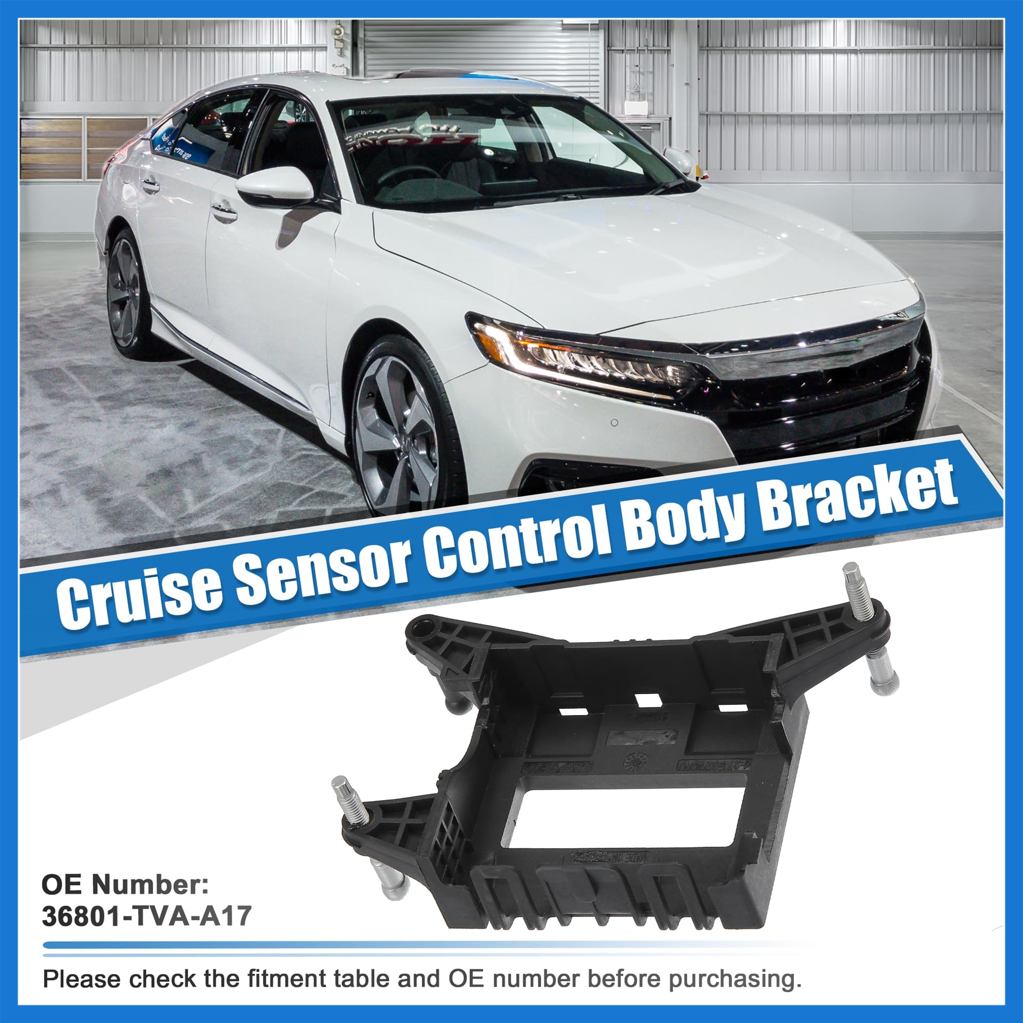 Honda Accord 2018-2022 Cruise Control Sensor Mounting Bracket Replacement 36801-TVA-A17 36801TVAA17 - Perfect for Sensor Repair & Auto Maintenance