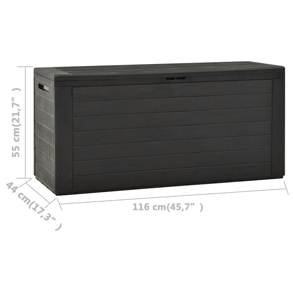 All-Weather Outdoor Rattan Storage Box 45.7