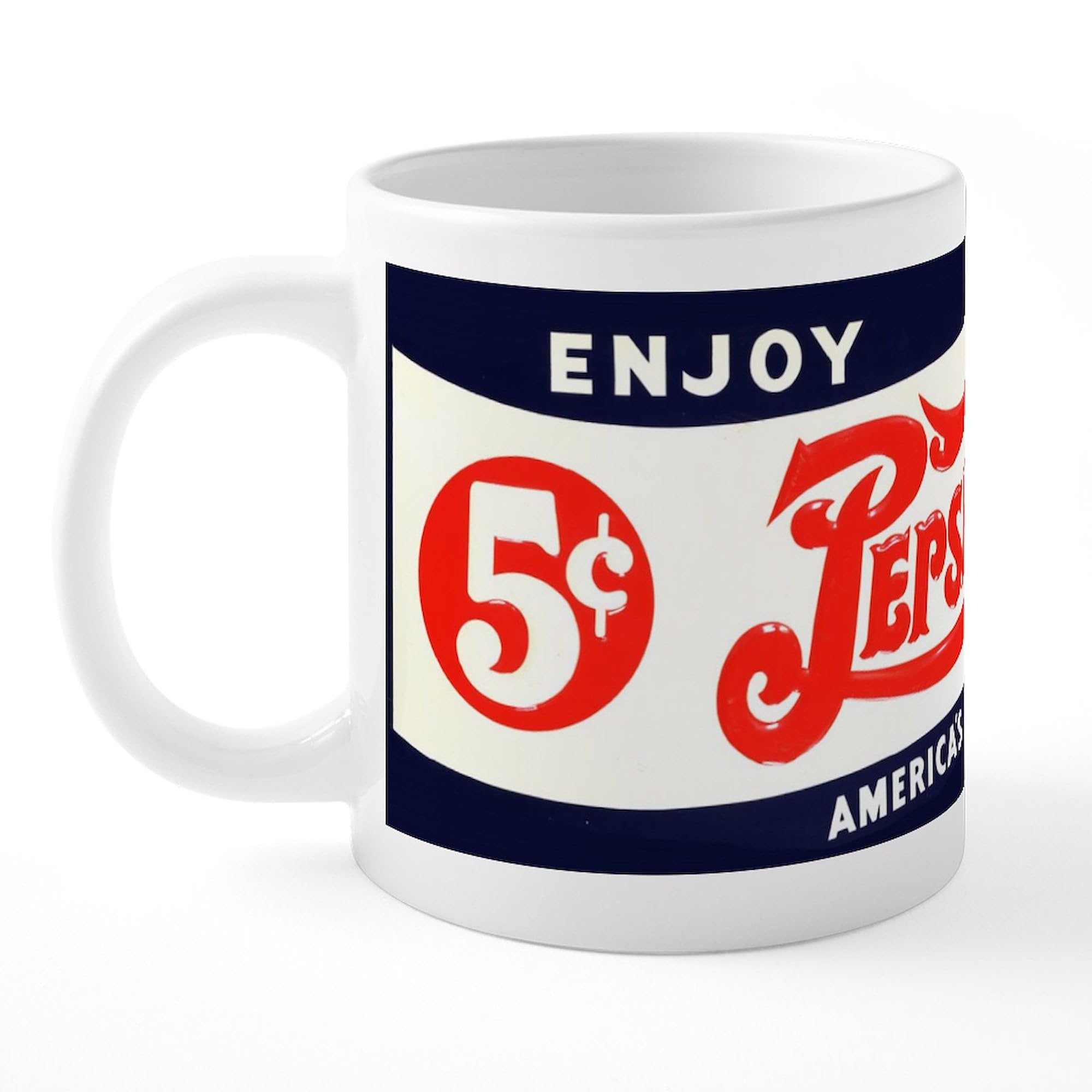 Pepsi 20 oz Ceramic Coffee Mug - Large Insulated Travel Cup for Hot & Cold Drinks - Perfect for Office, Home, or Commuting - Officially Licensed Pepsi Merchandise