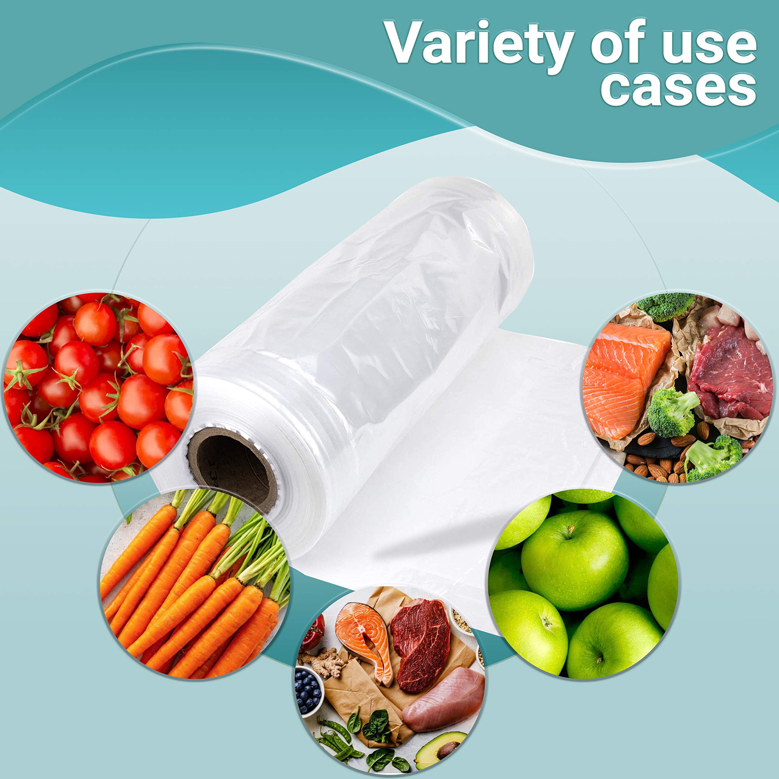 APQ 500 Pack Jumbo Gusset Poly Bags on Roll 14