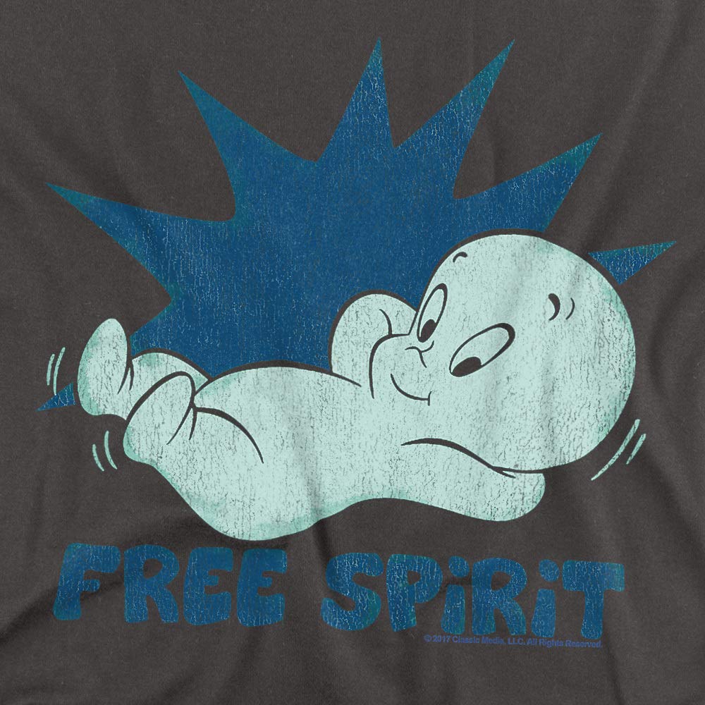 Friendly Ghost Casper Free Spirit Women's T-Shirt - Soft & Comfortable Graphic Tee for Casual Wear, Halloween Costumes & Ghost Fans