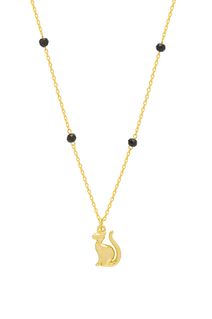 Stylish Black Cat Necklace for Women - Elegant Gothic Jewelry Gift for Cat Lovers - Perfect for Halloween, Parties & Everyday Wear