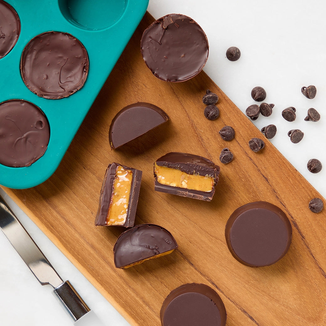 Delicious Reese's Style Peanut Butter Cups - Rich Chocolate & Creamy Peanut Butter - Perfect for Snacking, Desserts & Party Treats