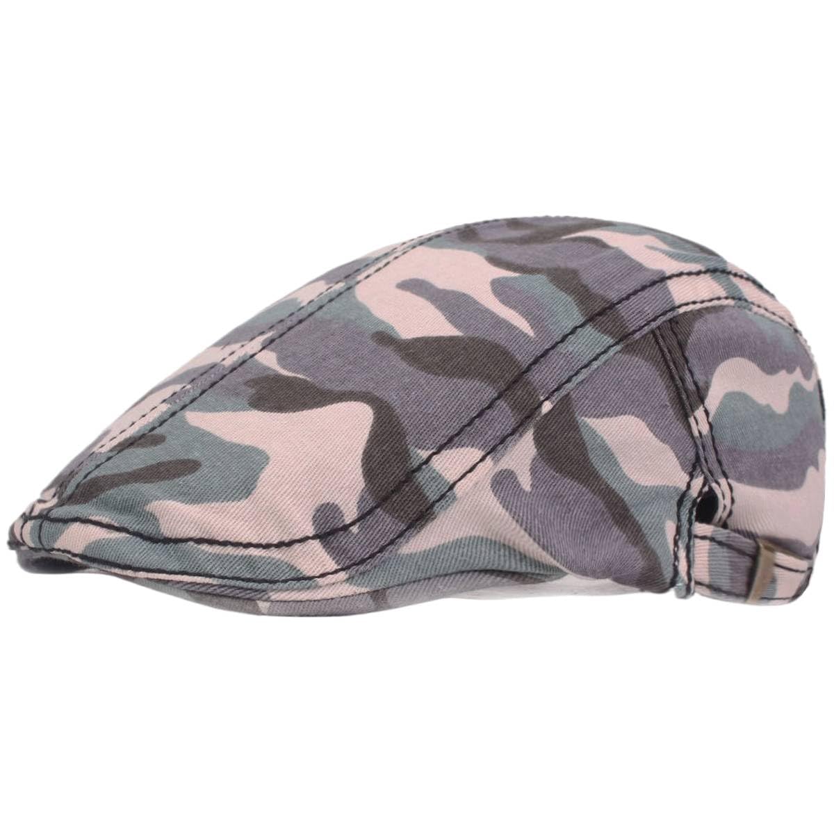 Men's Newsboy Cap - Vintage Ivy Cabbie Military Hat with Camouflage Design for Hunting, Golf & Driving | Perfect for Outdoor Adventures & Casual Style