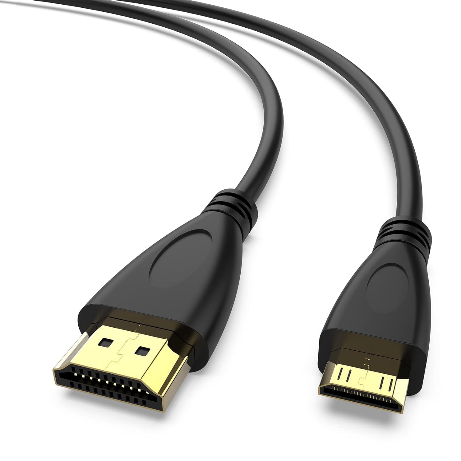 XIKKART Mini HDMI to HDMI Cable 1.5m - High Speed 4K HDMI Cable Male to Male for Monitor, TV, Laptop, Projector, DSLR Camera - Perfect for Home Theater, Gaming & Office Presentations