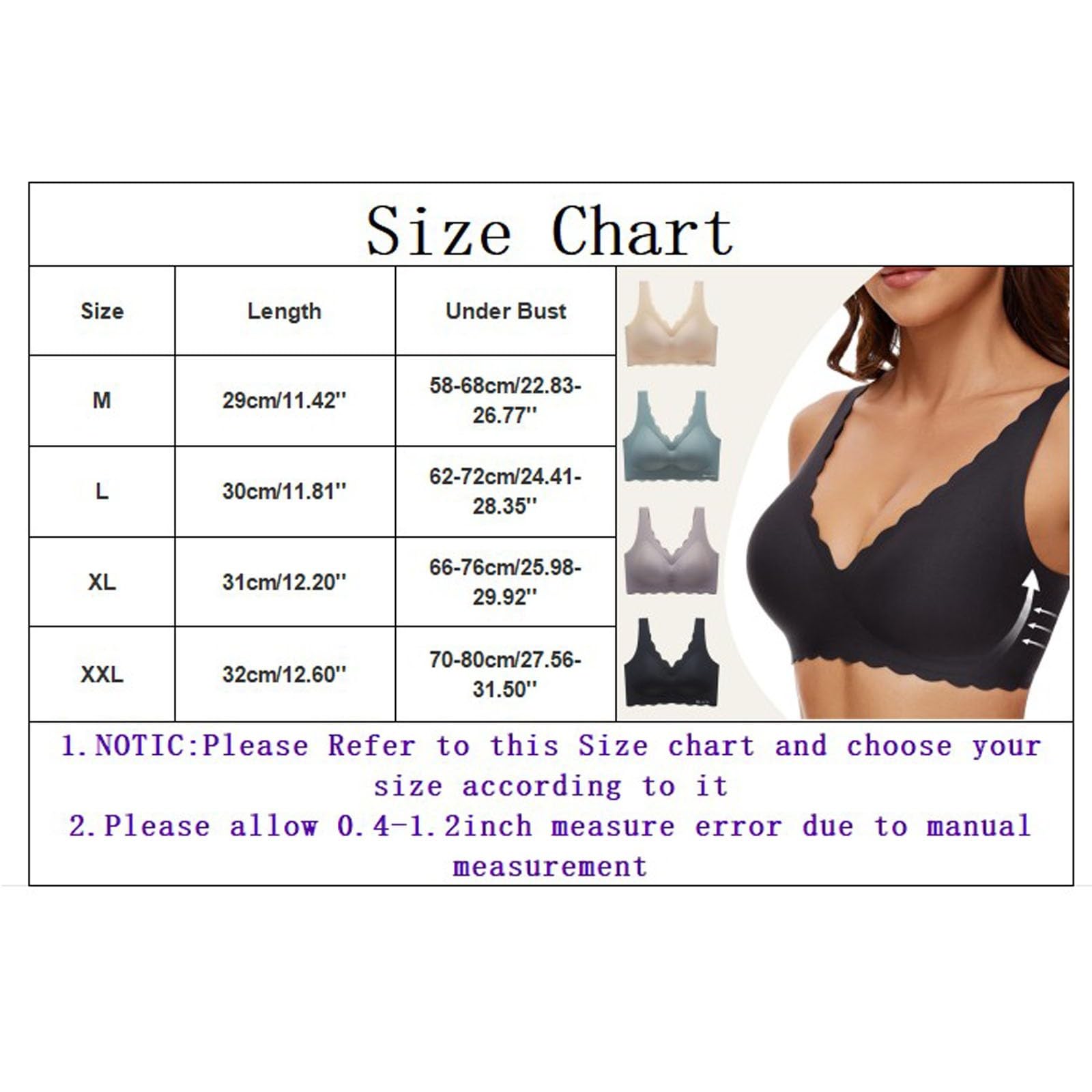 Women's Full Coverage V-Neck Cotton Bras with Front Close Button - Ultra Light Comfort for Everyday Wear & Active Lifestyles | 2024 Collection