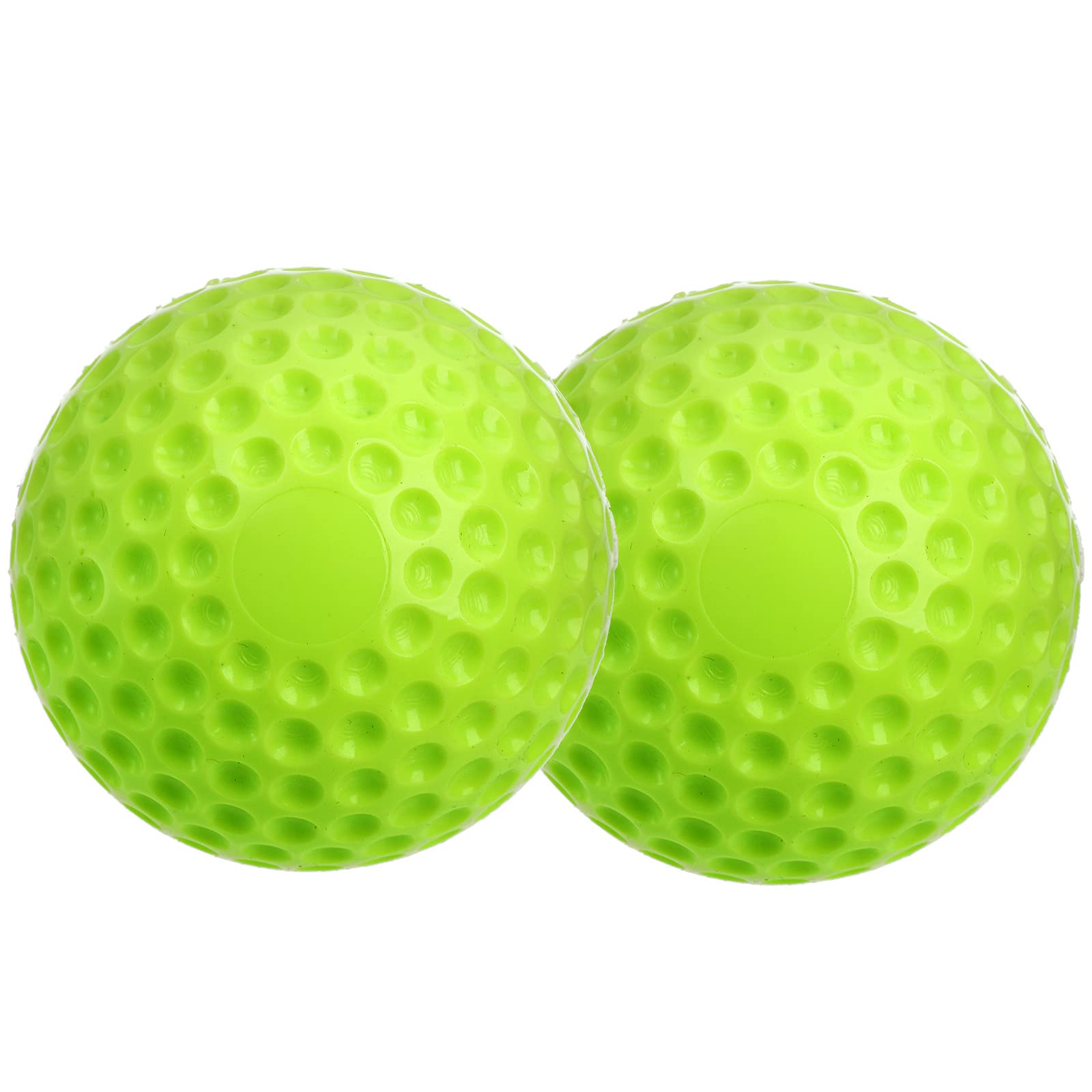 Tebery 12 Pack Green Dimpled Baseballs - 9 Inch Pitching Machine Balls for Baseball Training, Hand-Eye Coordination, Hitting & Fielding Practice | Perfect for Youth Leagues, Batting Cages & Backyard Drills