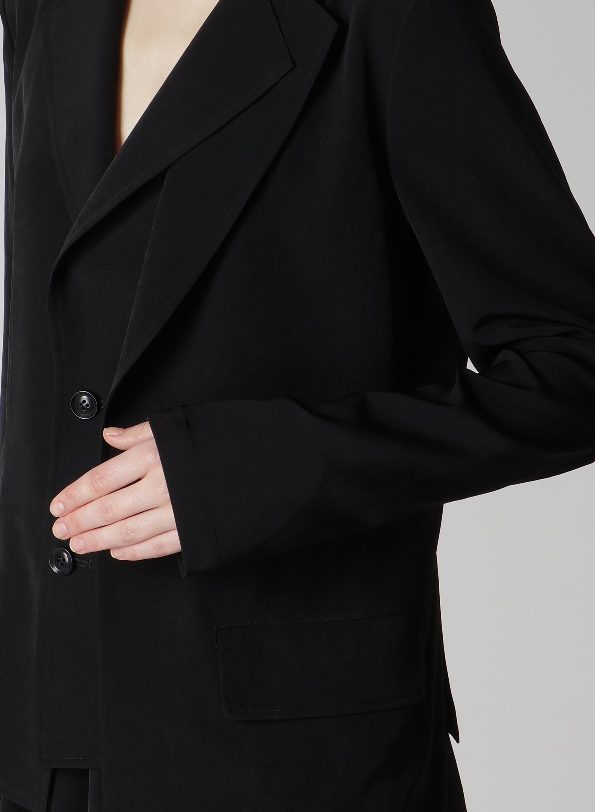 Elegant Crepe de Chine 2-Layer Jacket for Women - Lightweight & Stylish Outerwear for Office, Travel & Casual Wear