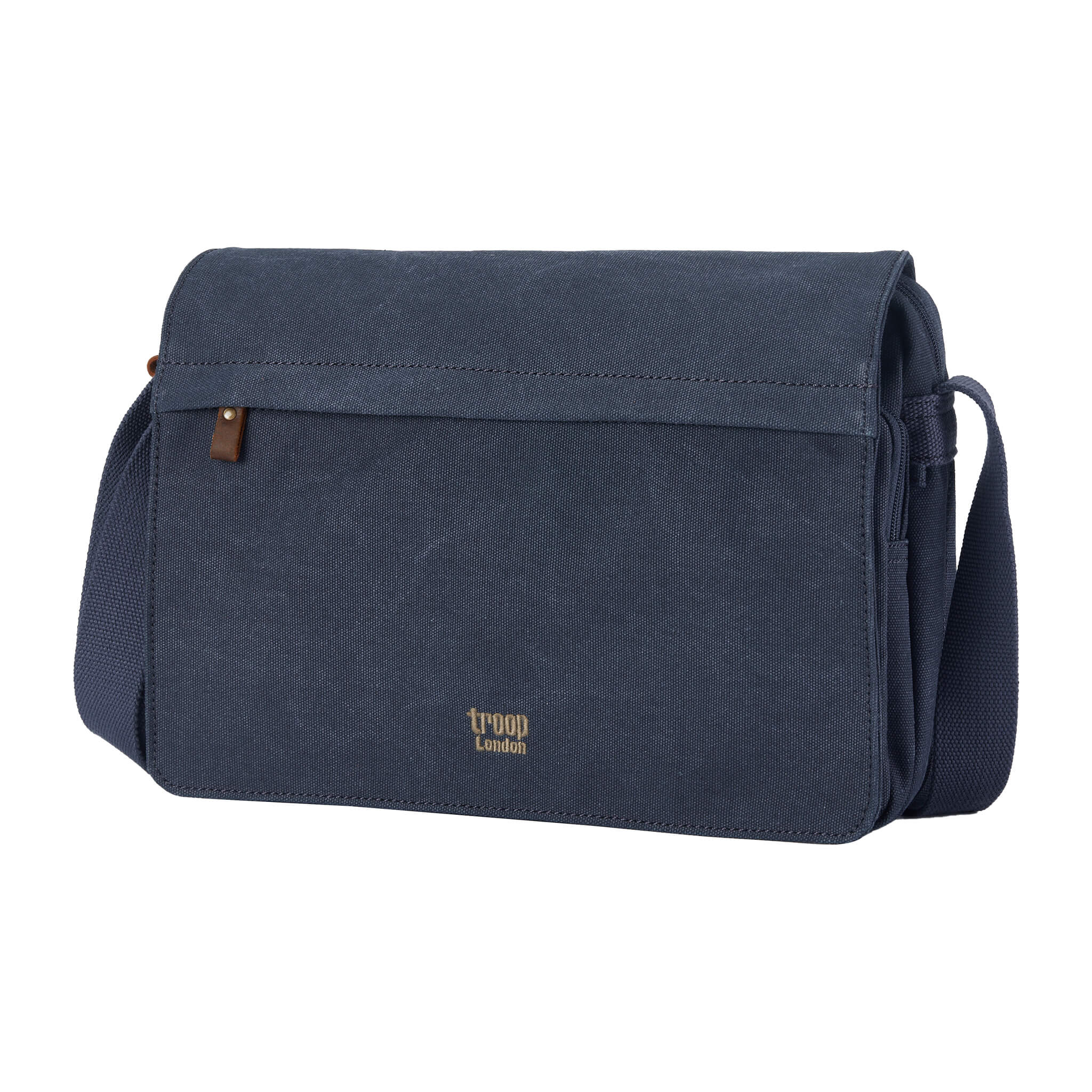 TRP0241 Troop London Classic Canvas Messenger Bag - Stylish & Durable Crossbody Bag for Men & Women - Perfect for Work, Travel & Everyday Use