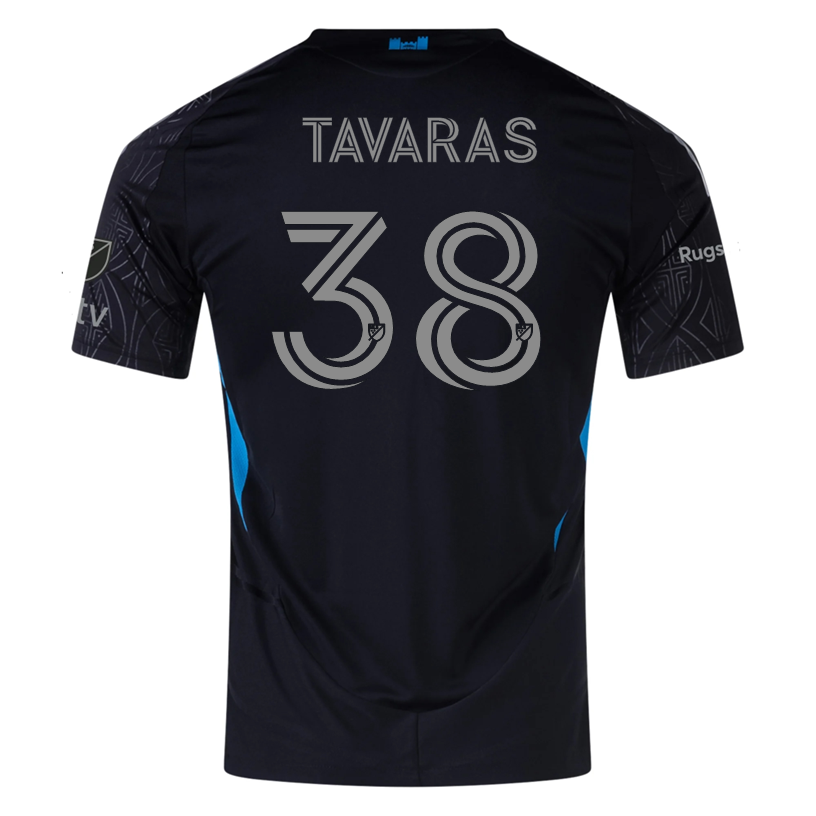 Adidas Iuri Tavares Charlotte FC Authentic Away Jersey 25/26 - Black Soccer Jersey for Men - Perfect for Match Days, Fan Events & Sports Collectibles