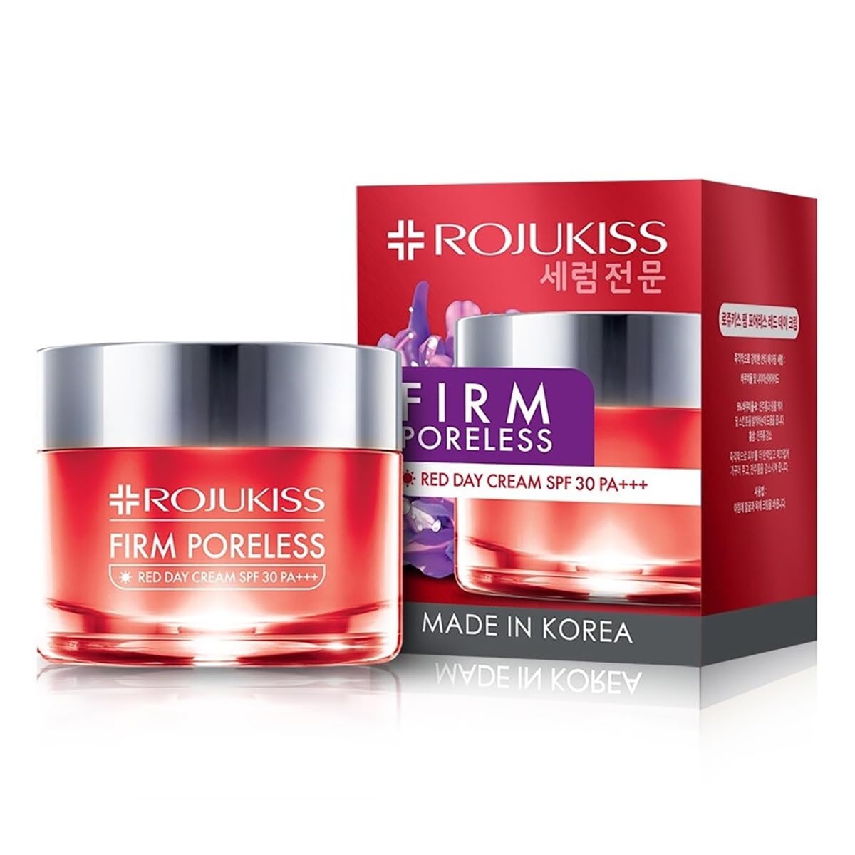 12-Piece 45ml/Box Rojukiss Firming & Poreless Red Day Cream & Overnight Sleeping Mask Set - Moisturizing & Nourishing for Smooth Skin | D675 by Thaigiftshop [Free Tomato Facial Mask Included] | Perfect for Daily Skincare & Nighttime Hydration