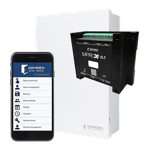 Camden CV 603PS CV 603 Series MProx BLE 2 Door Access Controller with Cabinet - 12VDC Power Supply & 16VAC 40VA Transformer | Secure Commercial & Industrial Entry Control System