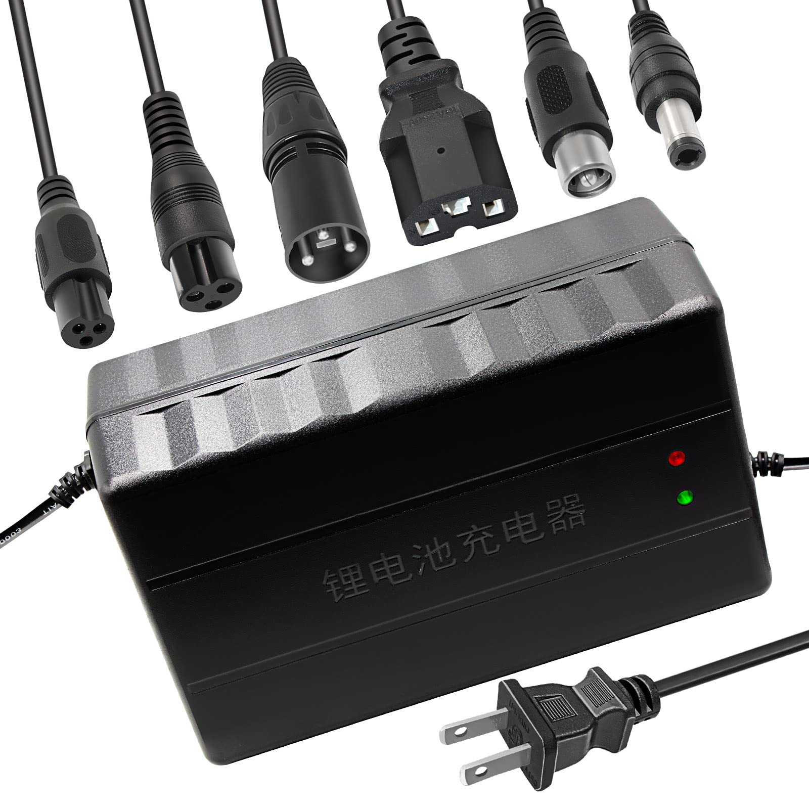 96.6V 5A Lithium Ion Battery Charger with Multiple Plugs - 23S 84V Fast Charging for E-Bikes, Scooters & Power Tools (Not for Lead-Acid Batteries) | Home & Workshop Use
