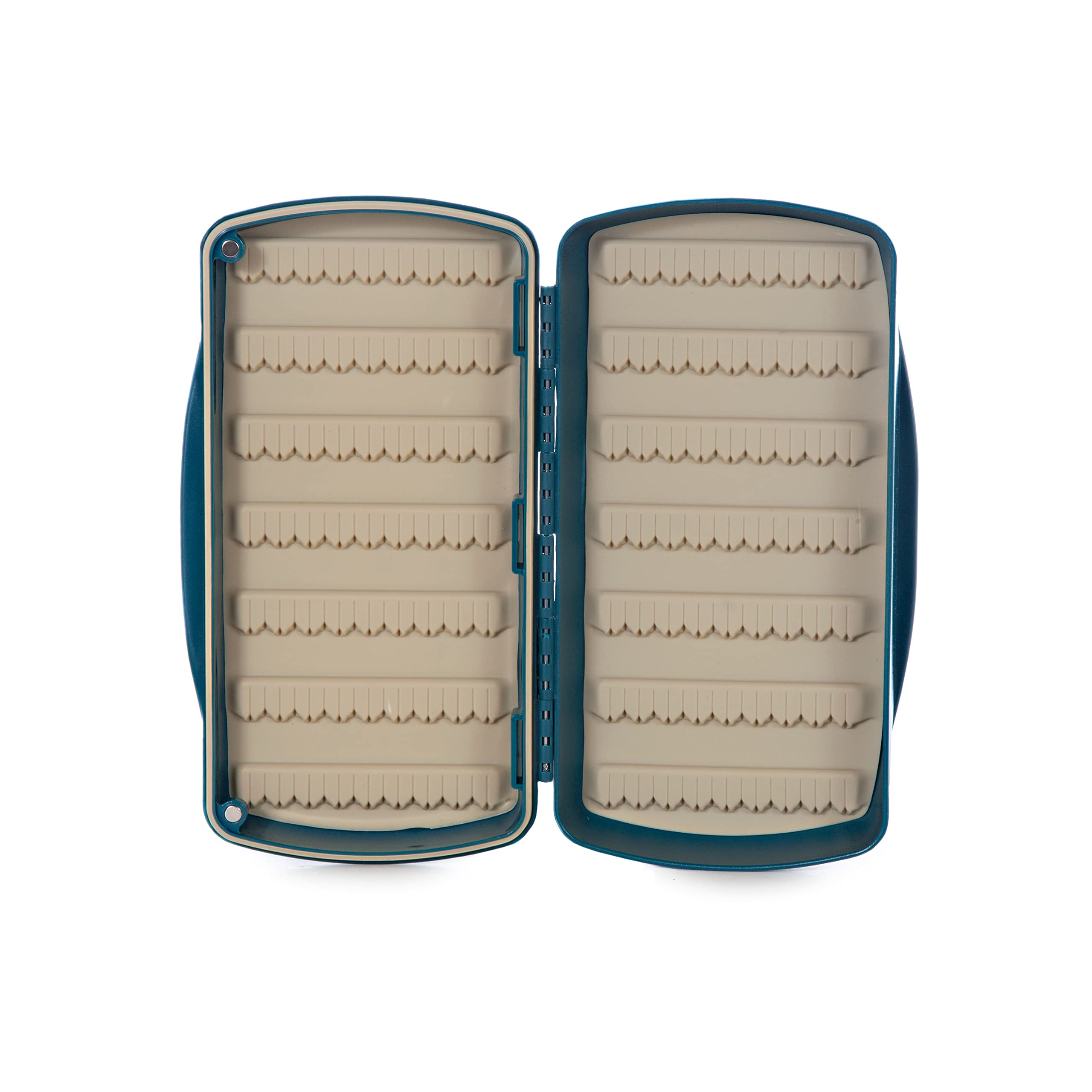 Waterproof Saltwater Fly Fishing Box - Fishpond Tacky Pescador Fly Box (Baja Blue, Large) | Ideal for Saltwater Fly Fishing, Boat Trips & Outdoor Adventures