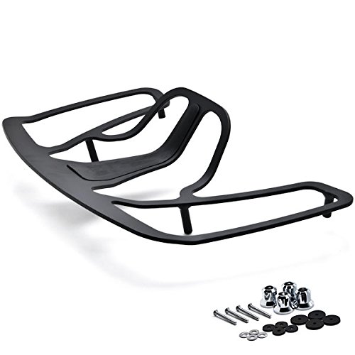 Krator Black Heavy-Duty Motorcycle Luggage Rack for Honda Goldwing GL1800 (2001-2016) - NP019-B Cargo Trunk Mount | Perfect for Long-Distance Touring & Road Trips