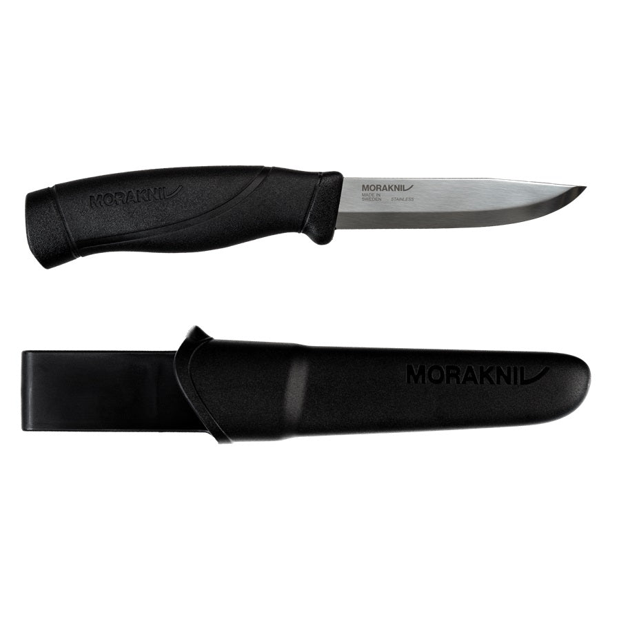 MoraKniv Companion Heavy Duty Knife - Stainless Steel Blade, Ergonomic Handle for Outdoor, Camping, Hunting, and Survival Use