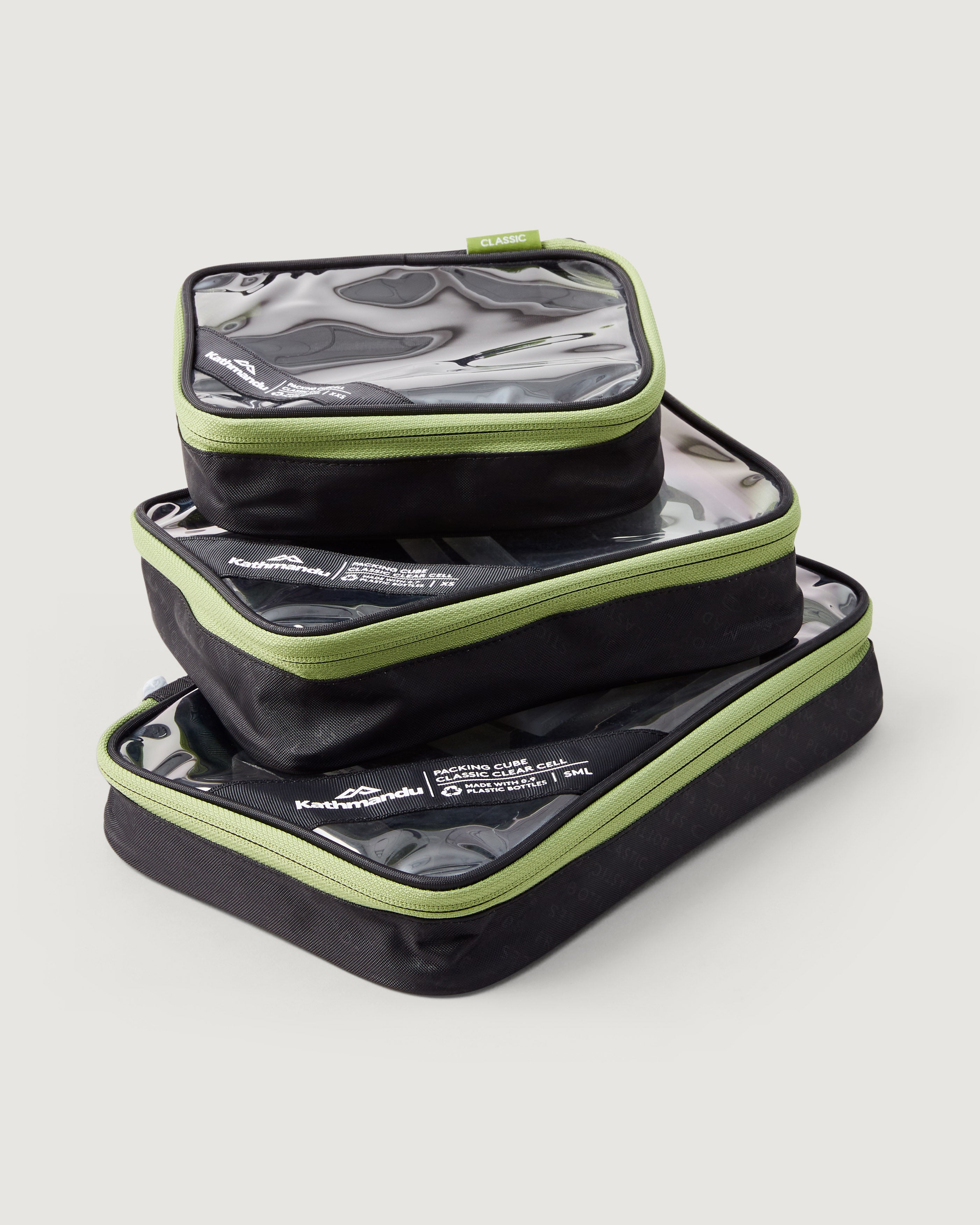 Premium 3-Pack Clear Packing Cubes for Travel - Durable & Lightweight Organizers for Clothes, Toiletries & Accessories - Perfect for Suitcases, Backpacks & Carry-Ons