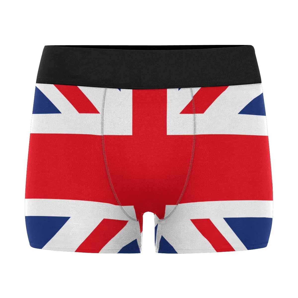 Men's Underwear with Pouch - Custom British Flag Boxer Briefs - Breathable Cotton Shorts for Comfort & Support - Perfect for Daily Wear, Gym & Travel