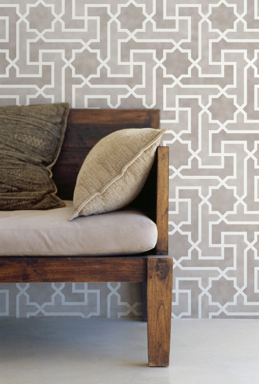 Authentic Moroccan Key Stencil for DIY Crafts, Home Decor & Wall Art | Perfect for Scrapbooking, Furniture Painting & Custom Designs