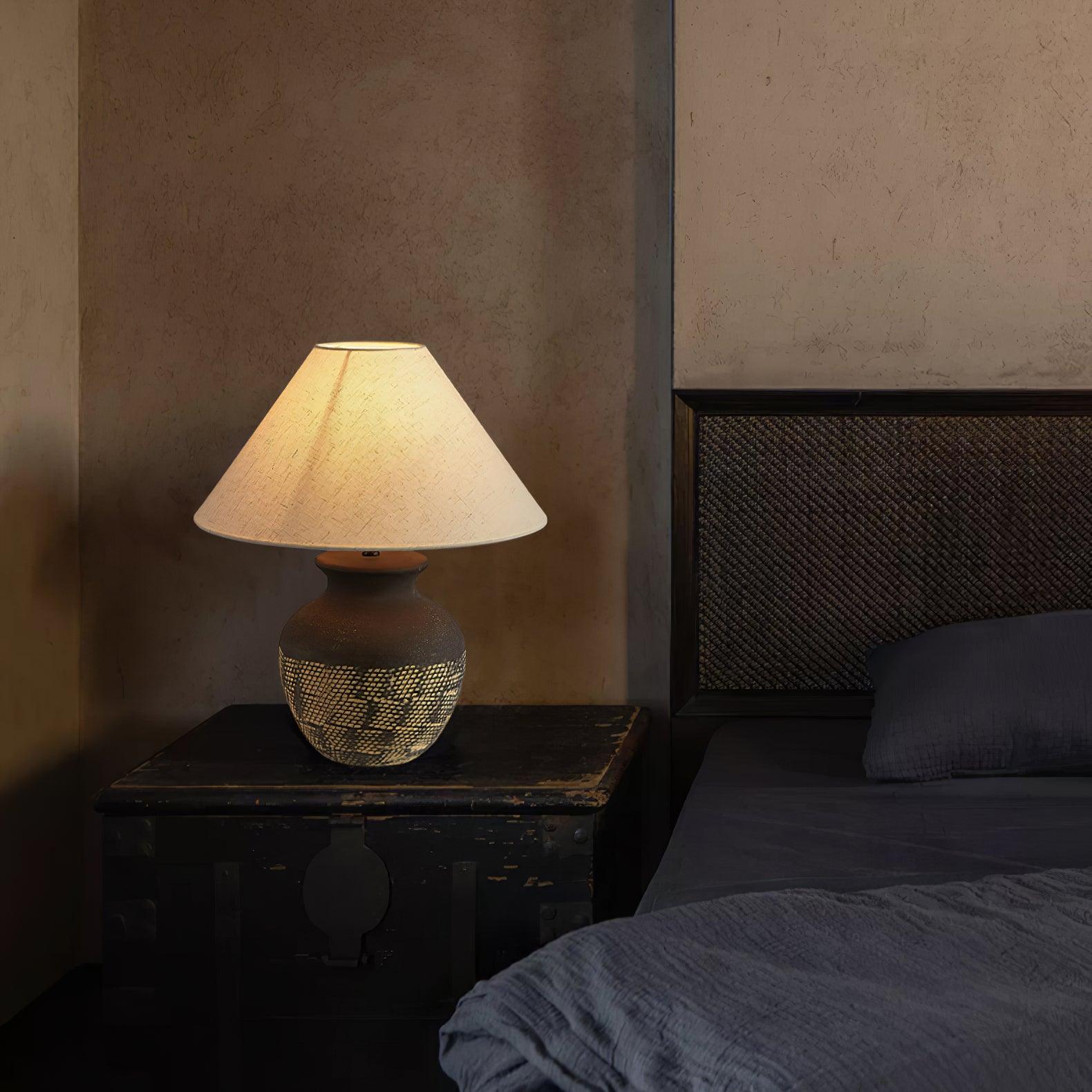 Ansel Ceramic Table Lamp - Modern Home Decor for Living Room, Bedroom & Office - Stylish & Energy-Efficient Lighting Solution