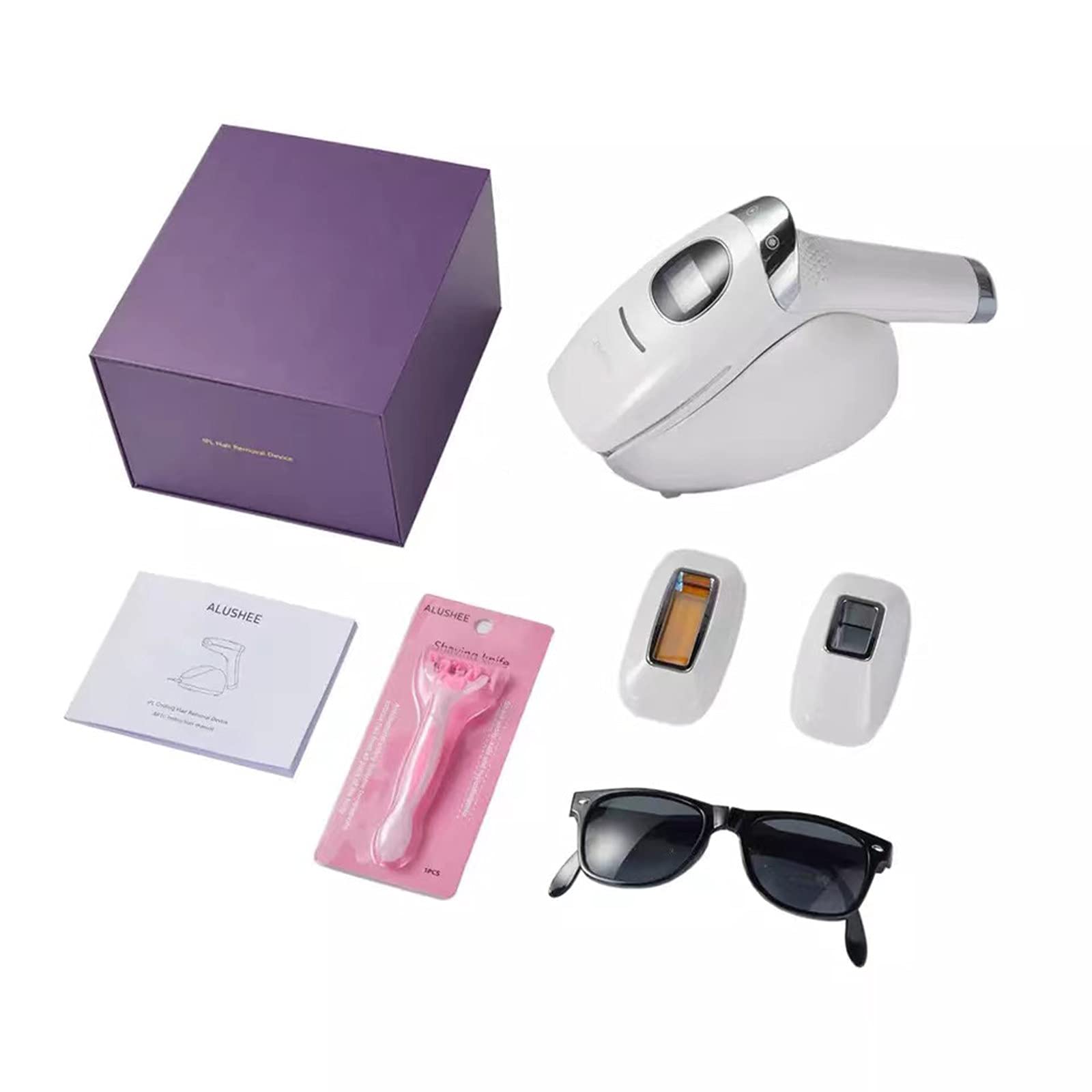 Professional IPL Hair Removal Device for Women & Men - Painless Permanent Hair Remover for Face, Body, Bikini Line - Skin Rejuvenation System with Ice Cooling Technology - At-Home Beauty Salon Treatment for Smooth Skin