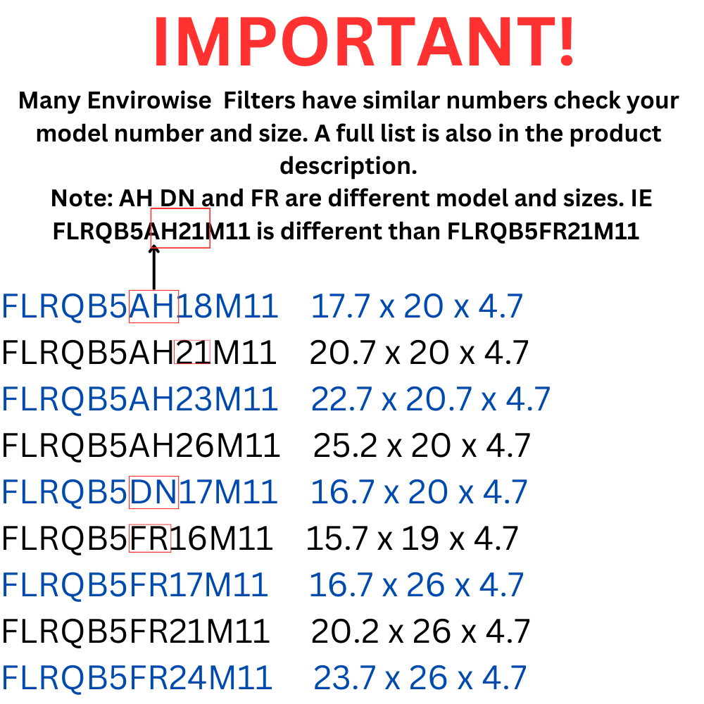 Trane FLRQB5AH18M11 & FLRQB5AH18M13 Replacement Air Filter 17.7x20x4.7 MERV 13 - 2 Pack - Compatible with Trane HVAC Systems - Perfect for Home & Office Air Purification