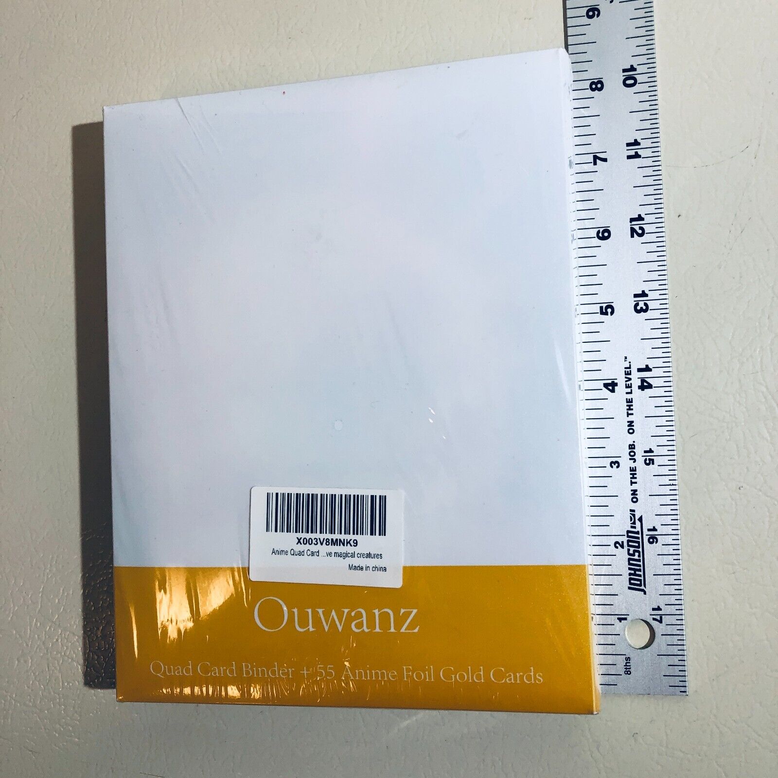 Ouwanz 4-Pocket Trading Card Binder with 55 Anime Foil Gold Cards - Collectible Magical Creatures Series | Perfect for Card Storage, Trading & Display