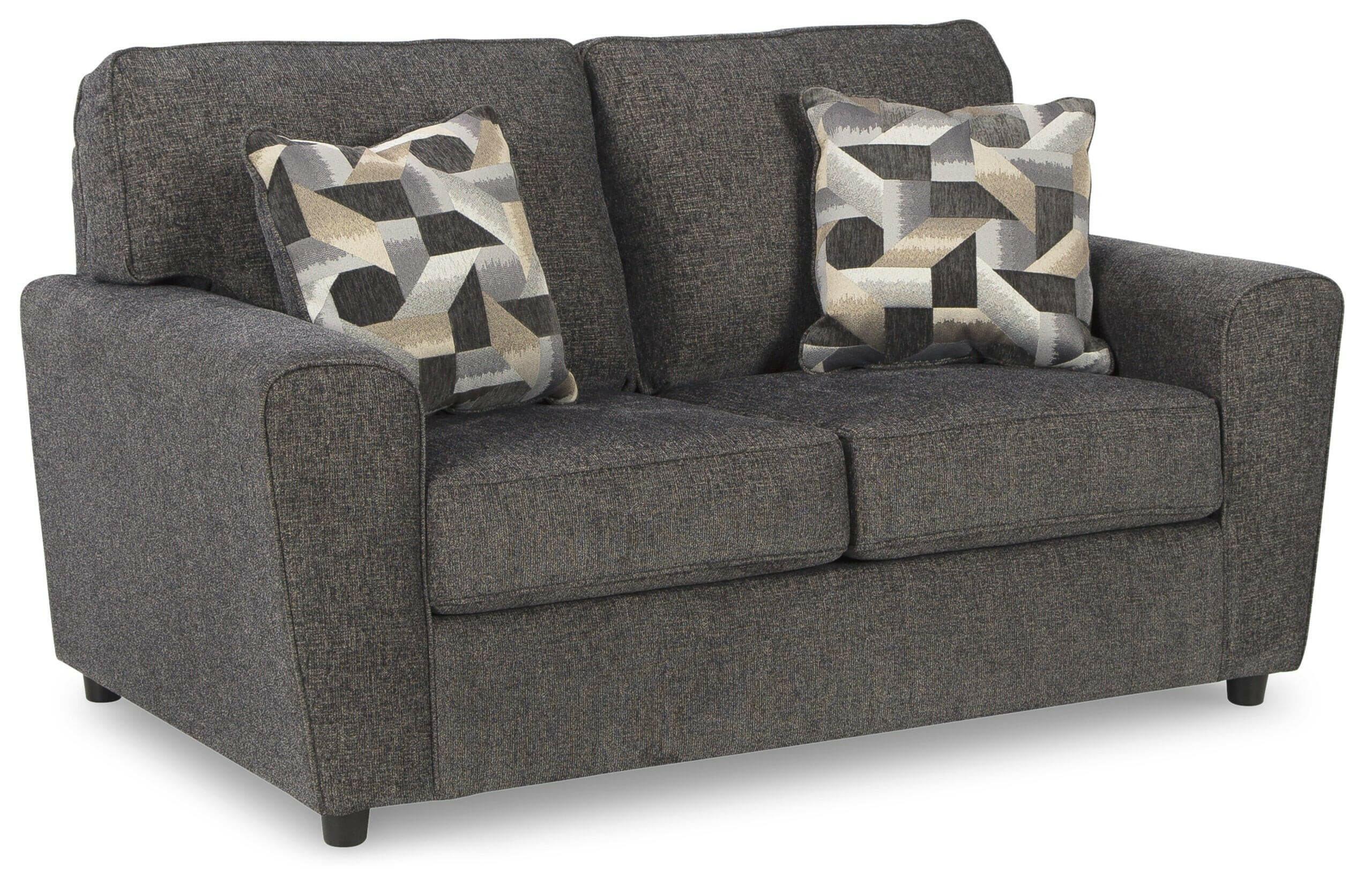 Cascilla Slate Gray Sofa & Loveseat Set 26804 - Modern Living Room Furniture for Small Spaces, Perfect for Apartments and Cozy Homes