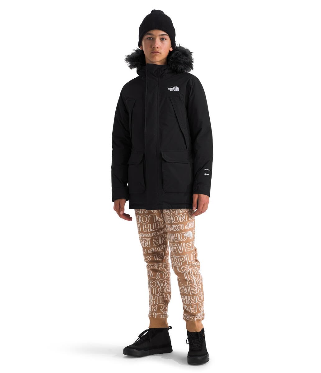 THE NORTH FACE Boys' McMurdo Insulated Parka - Waterproof Winter Jacket for Kids with Warm Fleece Lining - Perfect for Snow Play, Skiing & Cold Weather Outdoor Activities