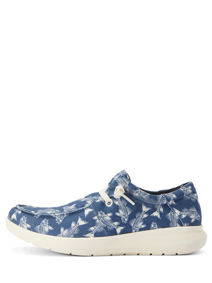 Ariat Men's Hilo Stretch Lace-Up Shoes - Bonefish Blue (10042500) | Comfortable Work & Casual Shoes for Outdoor Activities