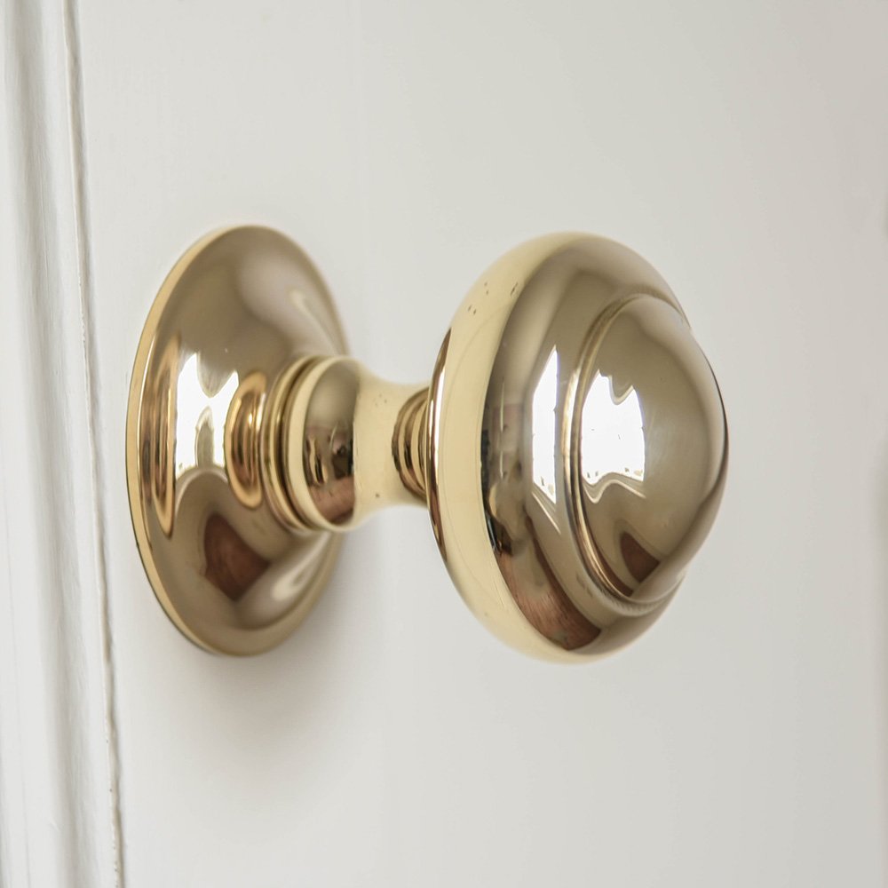 Polished Brass Round 3 Inch Cabinet Door Pull - Elegant Hardware for Kitchen Cabinets, Dressers & Furniture Drawers