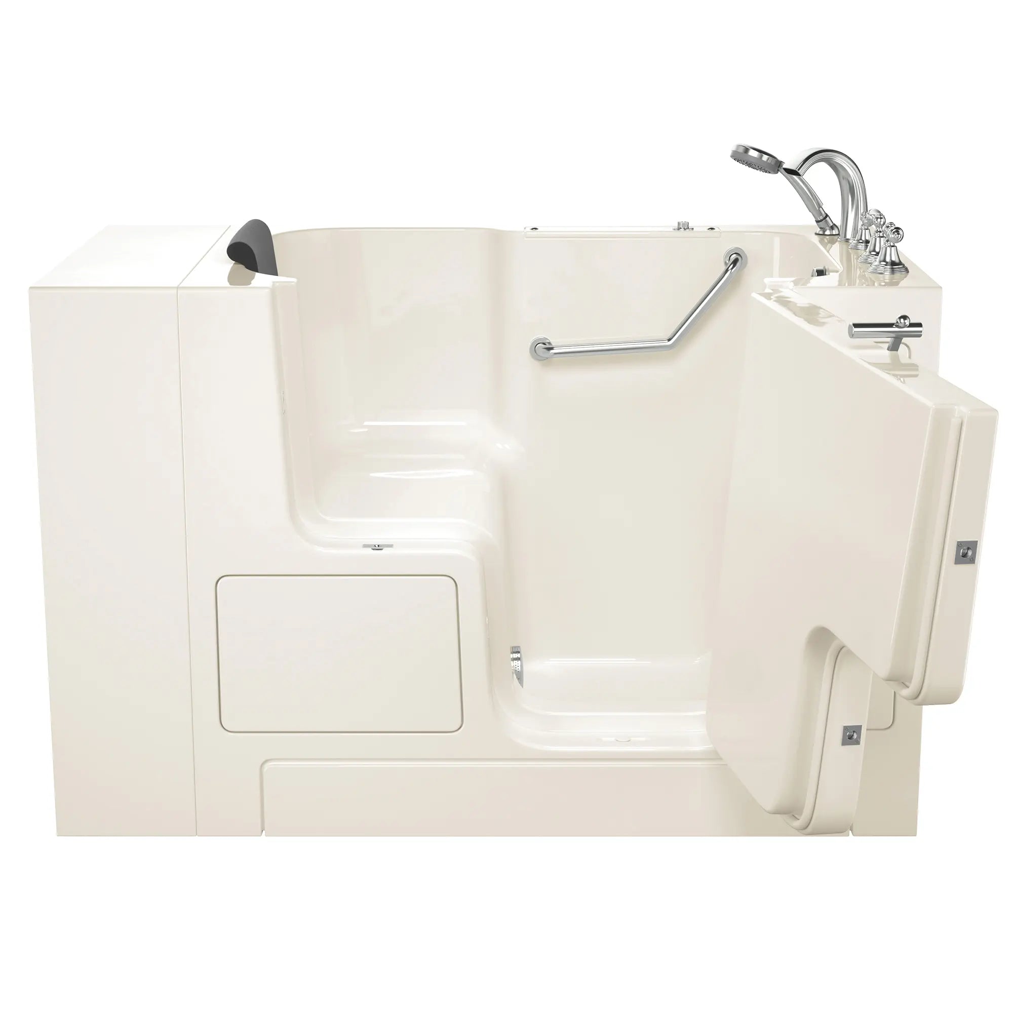 Premium 32 x 52 Inch Gelcoat Walk-In Bathtub with Soaker System & Right Hand Drain - Non-Slip Soaking Tub for Elderly & Mobility Assistance - Perfect for Relaxation & Hydrotherapy at Home